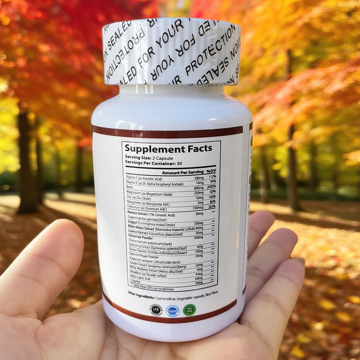 WINYEL Blood Sugar Complex Supplement - with Cinnamon, Bitter Melon, Chromium, Mulberry, Alpha Lipoic Acid, 60 Capsules WINYEL Au supplements