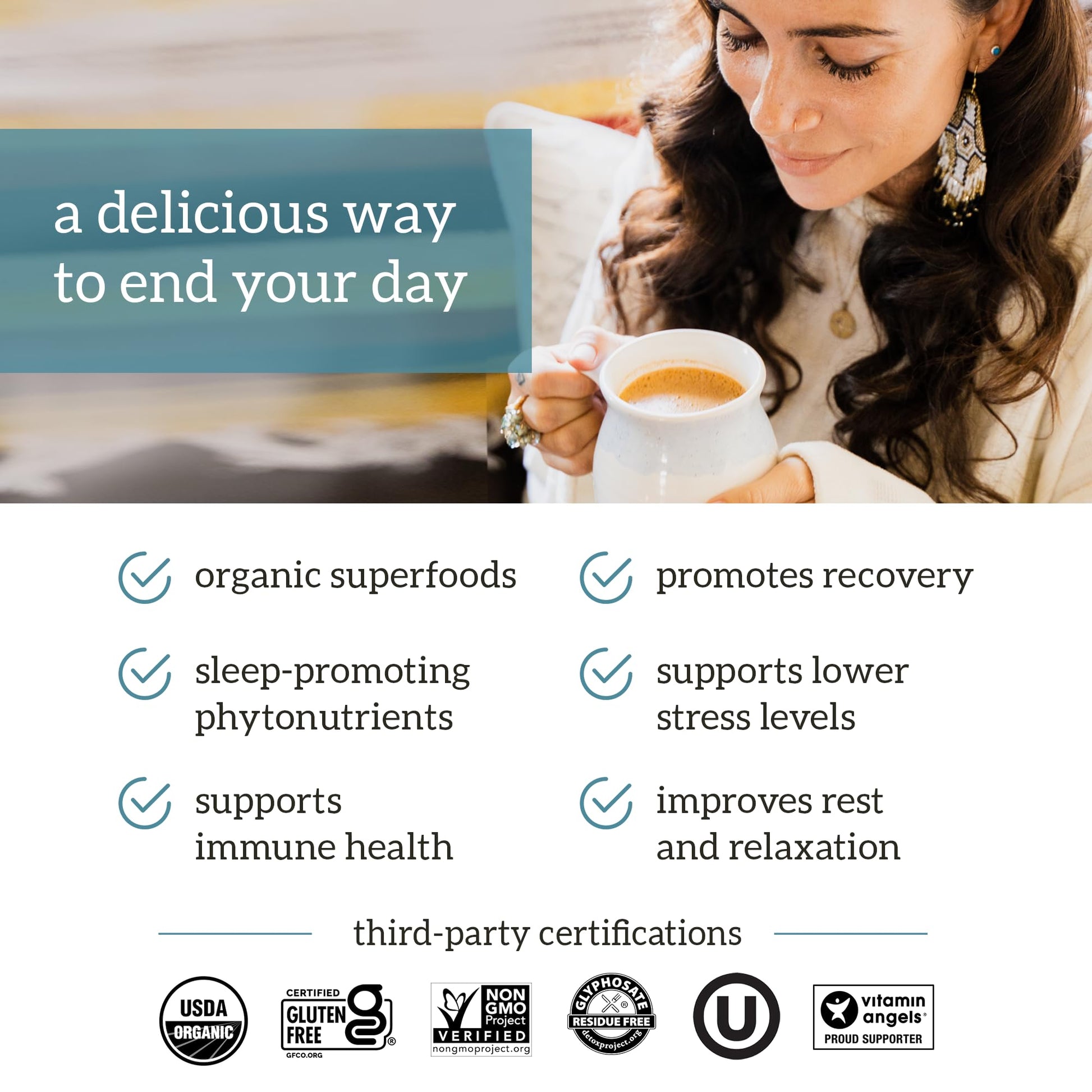 Organifi: Gold - Superfood Supplement Powder- 90 Servings (3 Pack) - Stress Support Organifi Au supplements