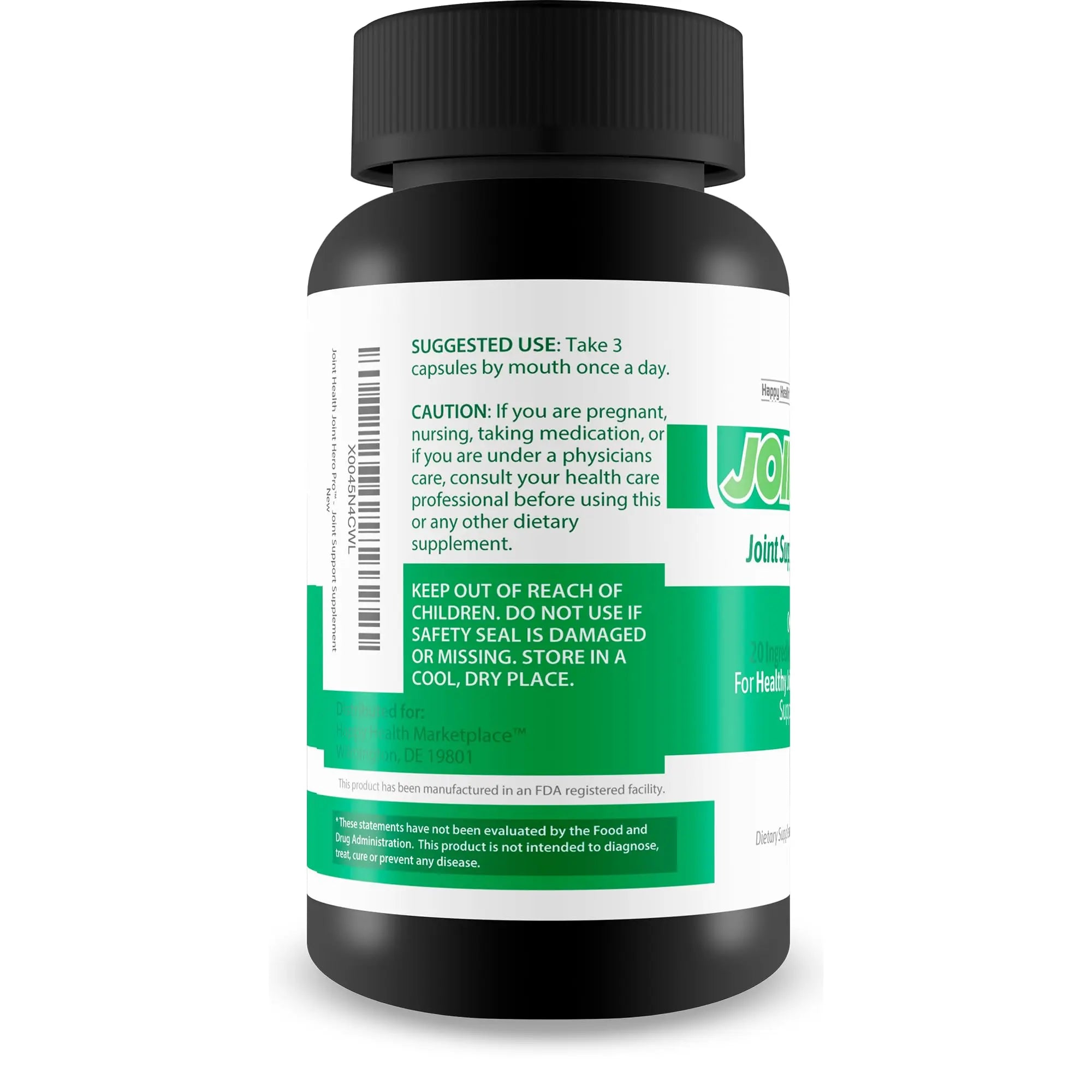Joint Health Hero Pro - Our Best Joint & Bone Support Supplement - Turmeric - Vitamin D - Vitamin C - for Knees, Hips, Hands, Feet, Back, Neck, and More - Our Best Vitamin D Formula Happy Health Marketplace Au supplements