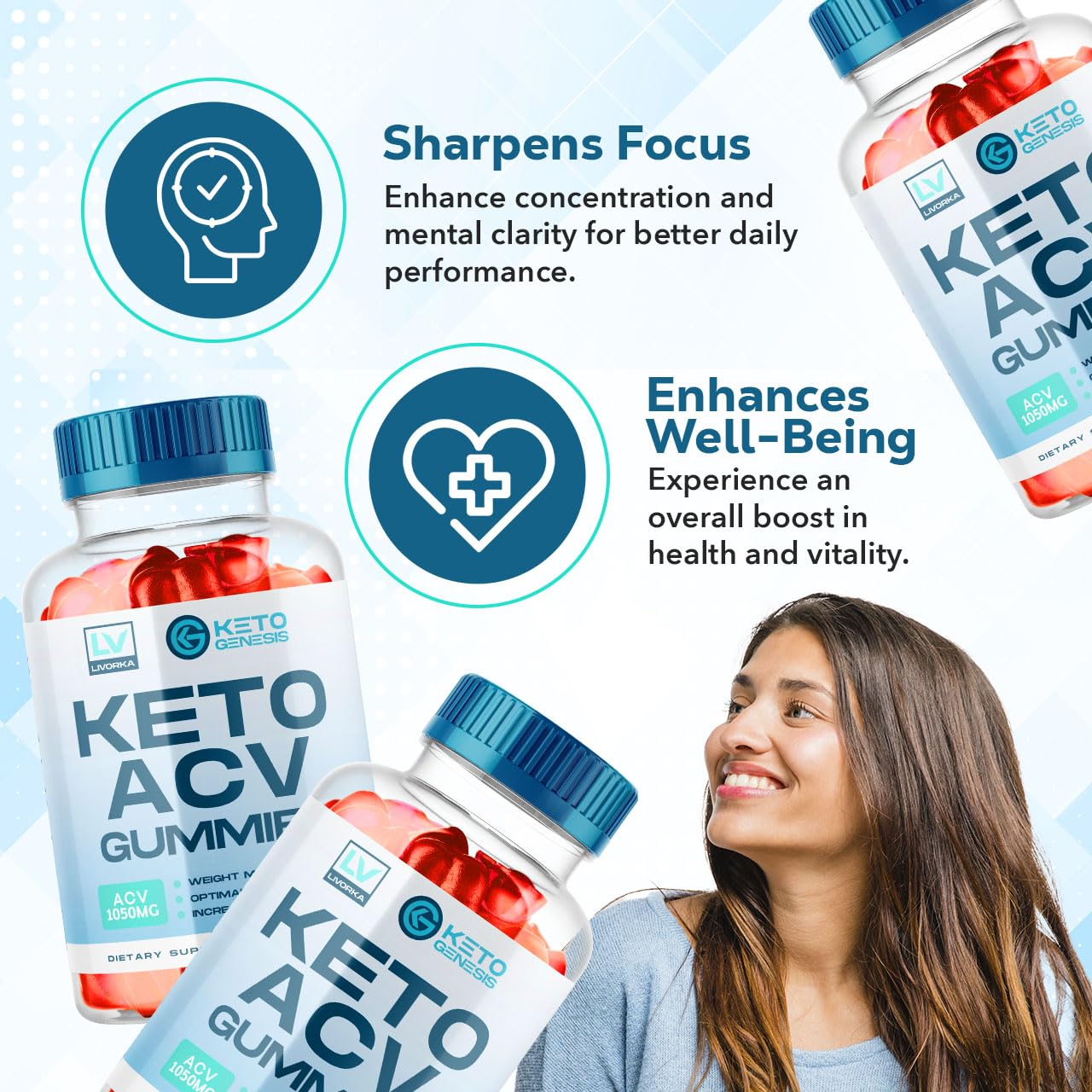5 Pack - Keto Genesis Keto ACV Gummies Advanced Weight Loss, Genesis ACV, Genesis LIVORKA Au supplements