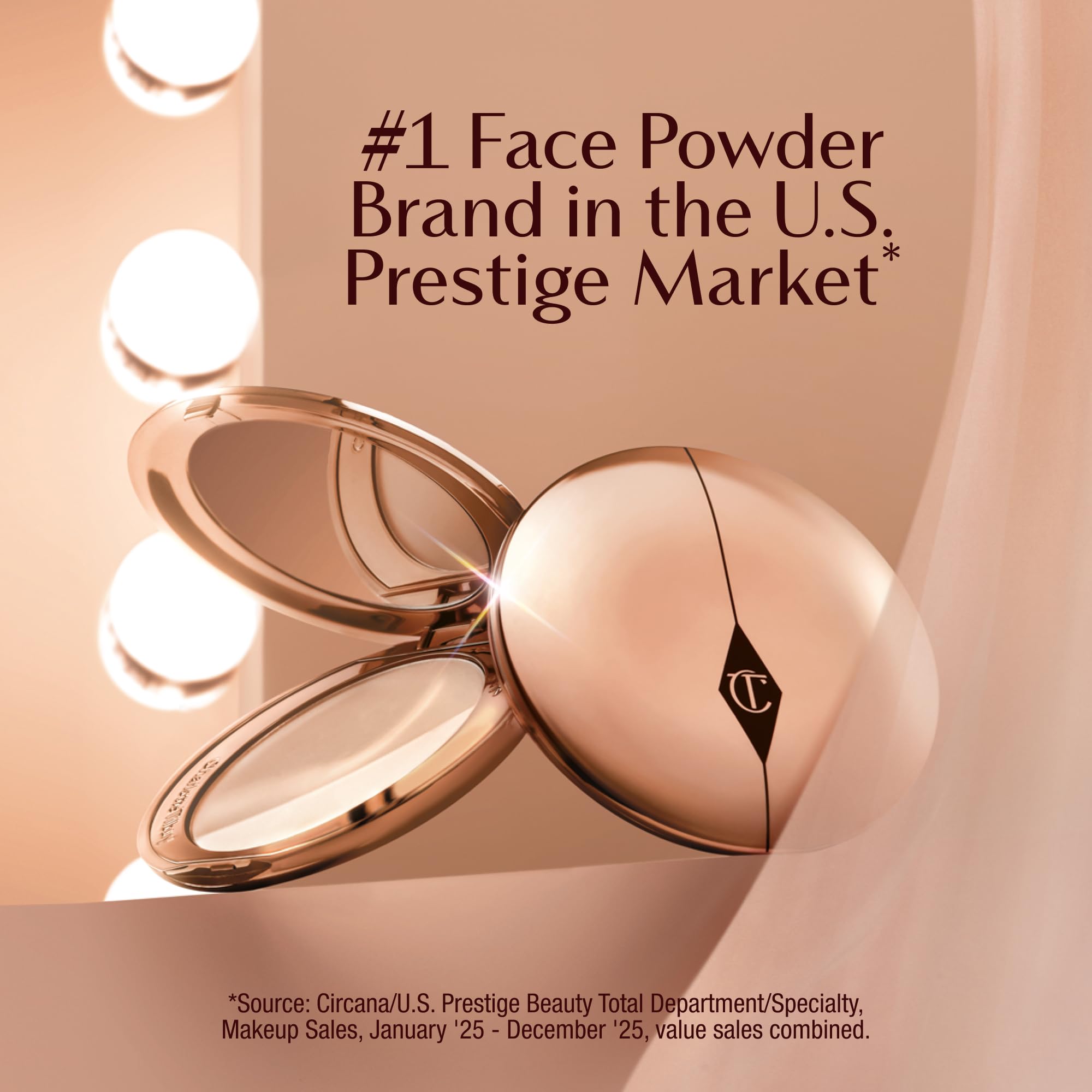 Charlotte Tilbury Airbrush Flawless Finish Setting Powder - Pore-Blurring Pressed Powder for Face Makeup to Minimize Shine with a Soft-Focus Finish - 1 Fair Charlotte Tilbury Au supplements