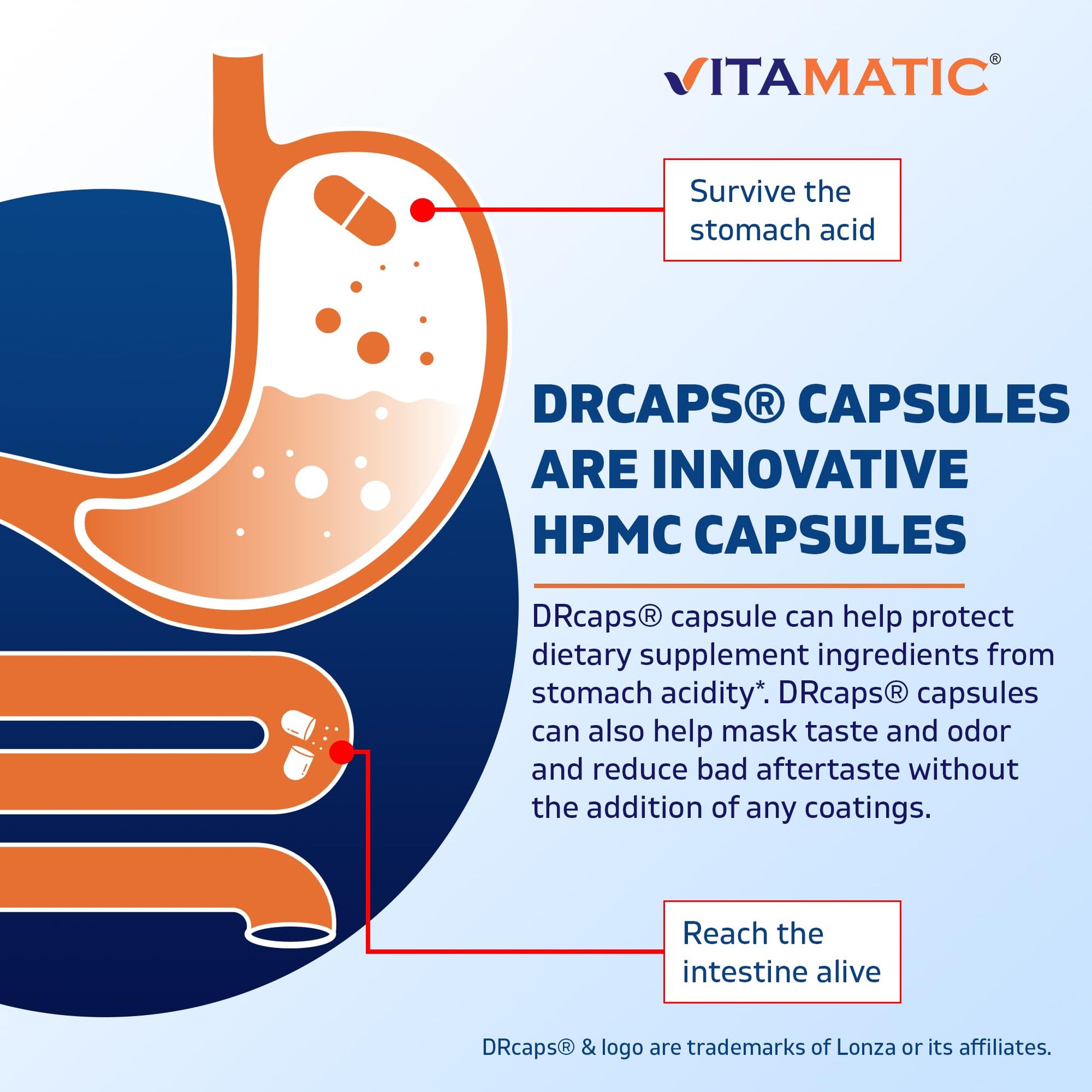 Vitamatic Lactobacillus Salivarius 2 Billion per DR Capsule - 60 Count - Digestive Support Vitamatic Au supplements