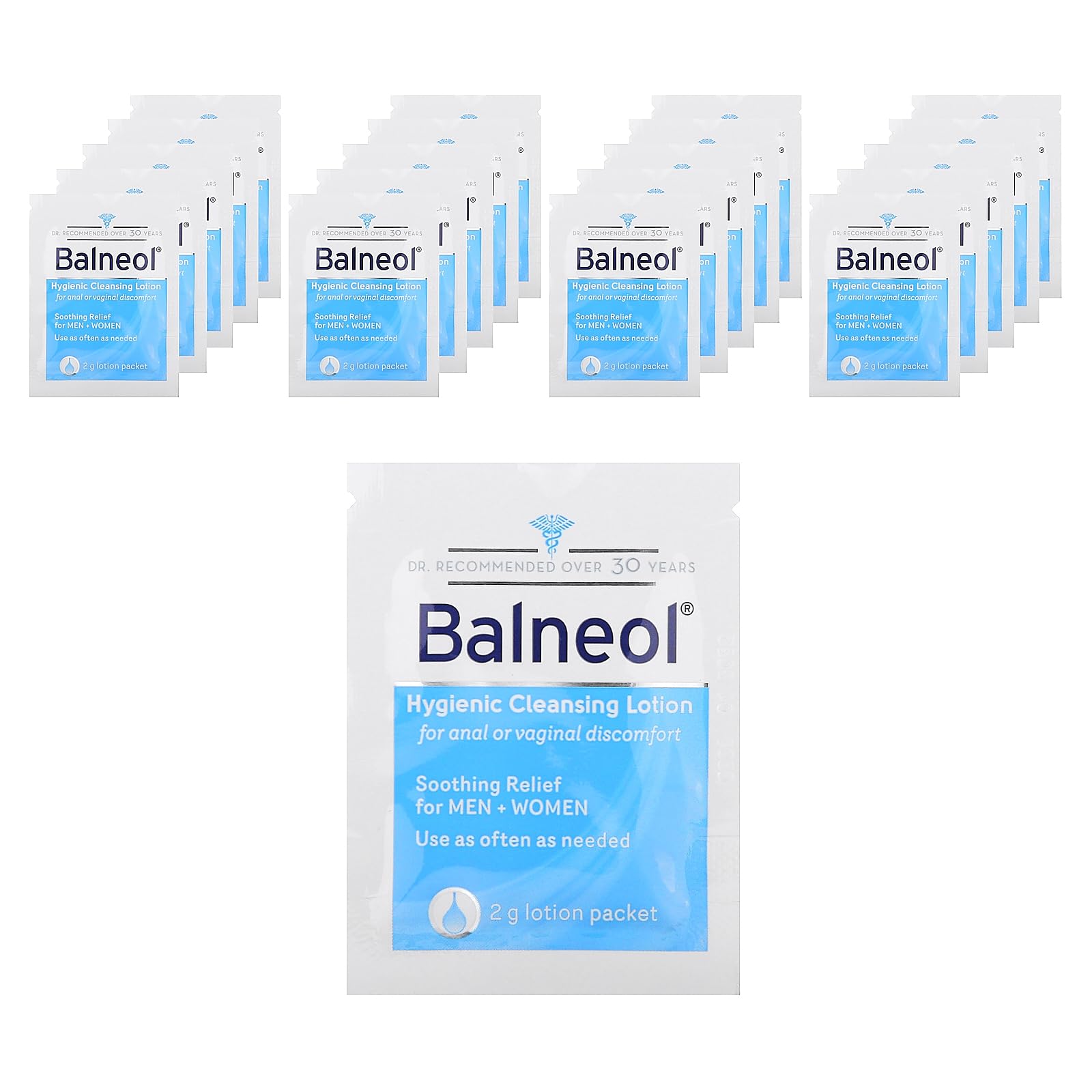 Balneol Hygienic Cleansing Lotion Packets, 20 Count Balneol Au supplements