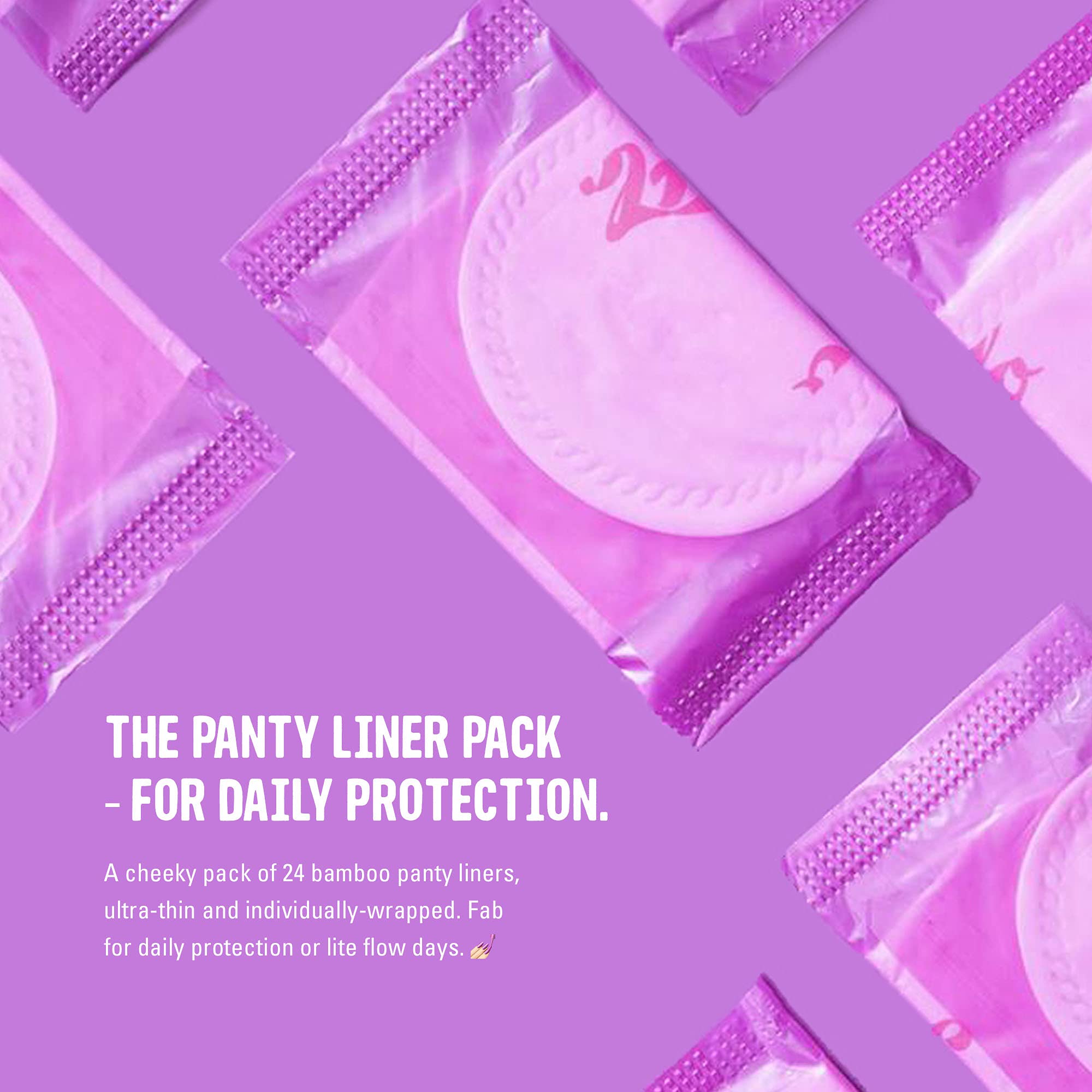 FLO - Organic Bamboo Daily Panty Liners, Plant-Based Cotton, Biodegradable FLO Au supplements