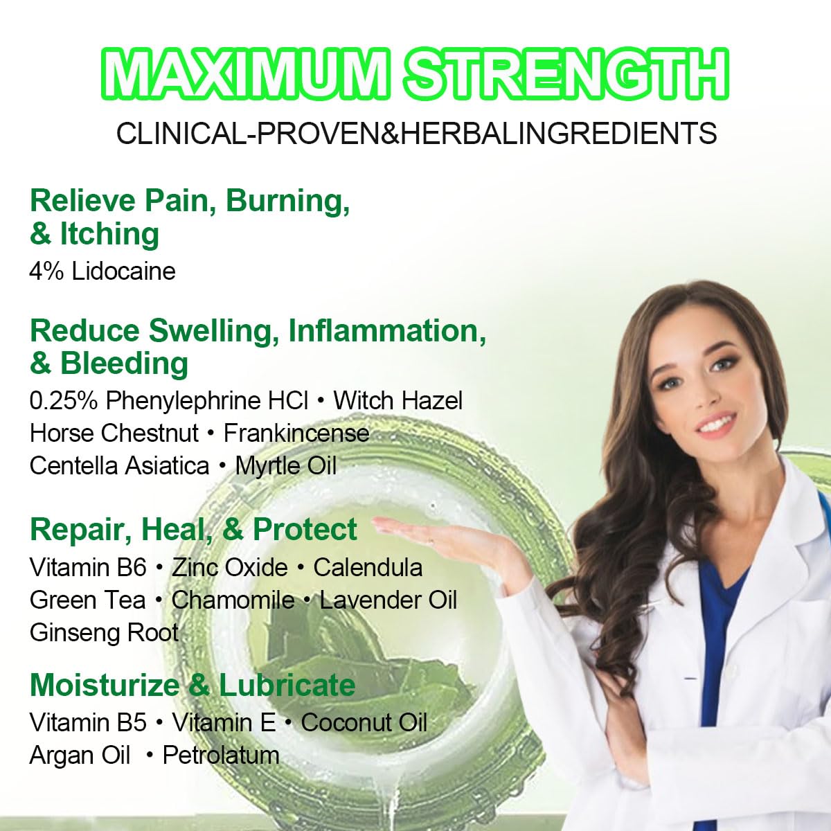 vamy Hemorrhoid Ointment (2 x 20g Tubes), 40g - Maximum Strength Formula for Hemorrhoidal Fast Relief, Soothes Itching, Burning & Discomfort vamy Au supplements