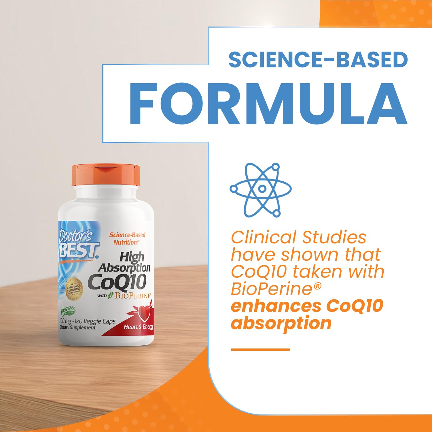 Doctor's Best High Absorption CoQ10 with Bioperine, Heart Health & Energy Production Doctor's BEST Au supplements