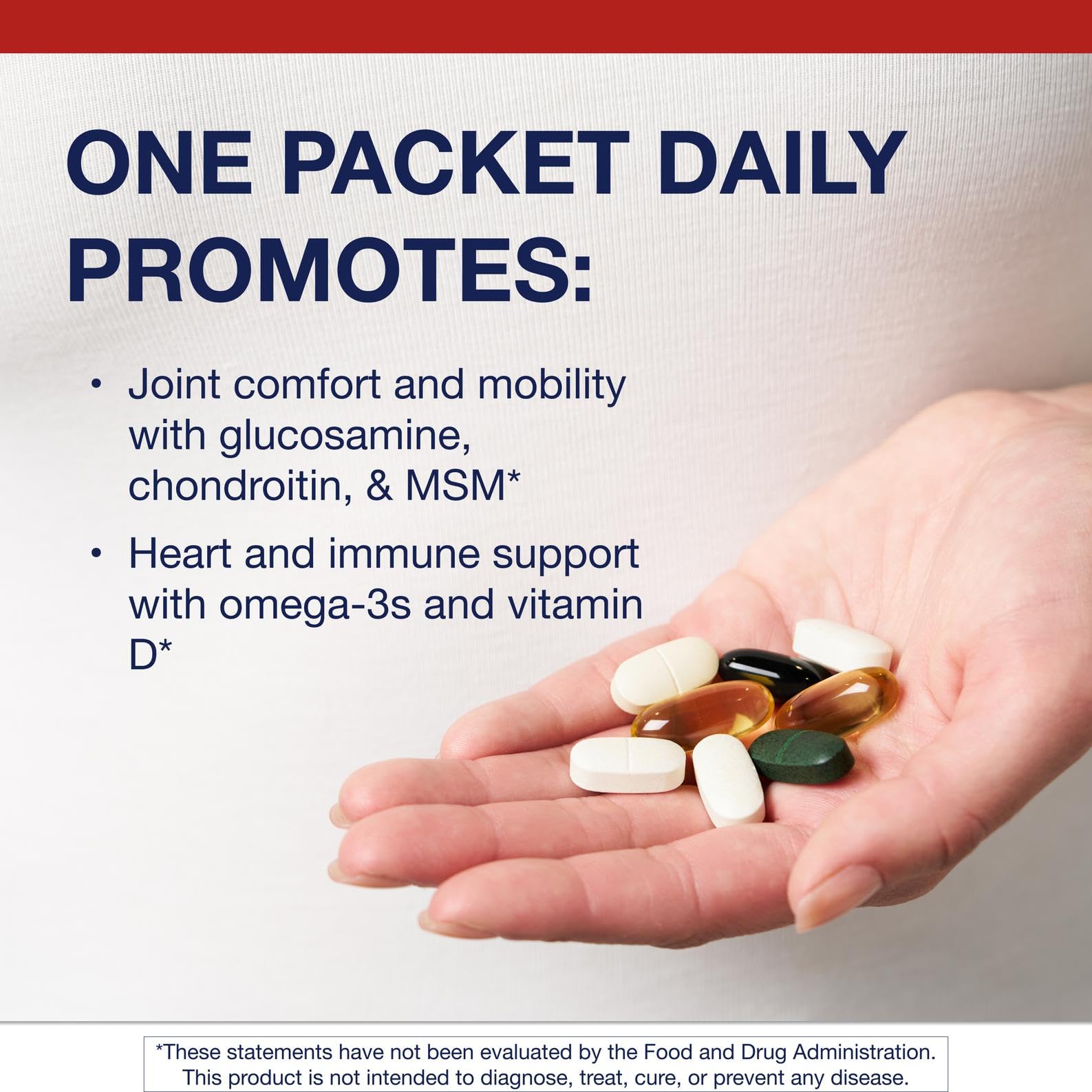Metagenics Wellness Essentials Active Daily Packs - with Glucosamine, Chondroitin, MSM, Magnesium, Vitamin C & Omega-3* - Supports Mobility, Cartilage & Bone Health* - 30 Packets Metagenics Au supplements