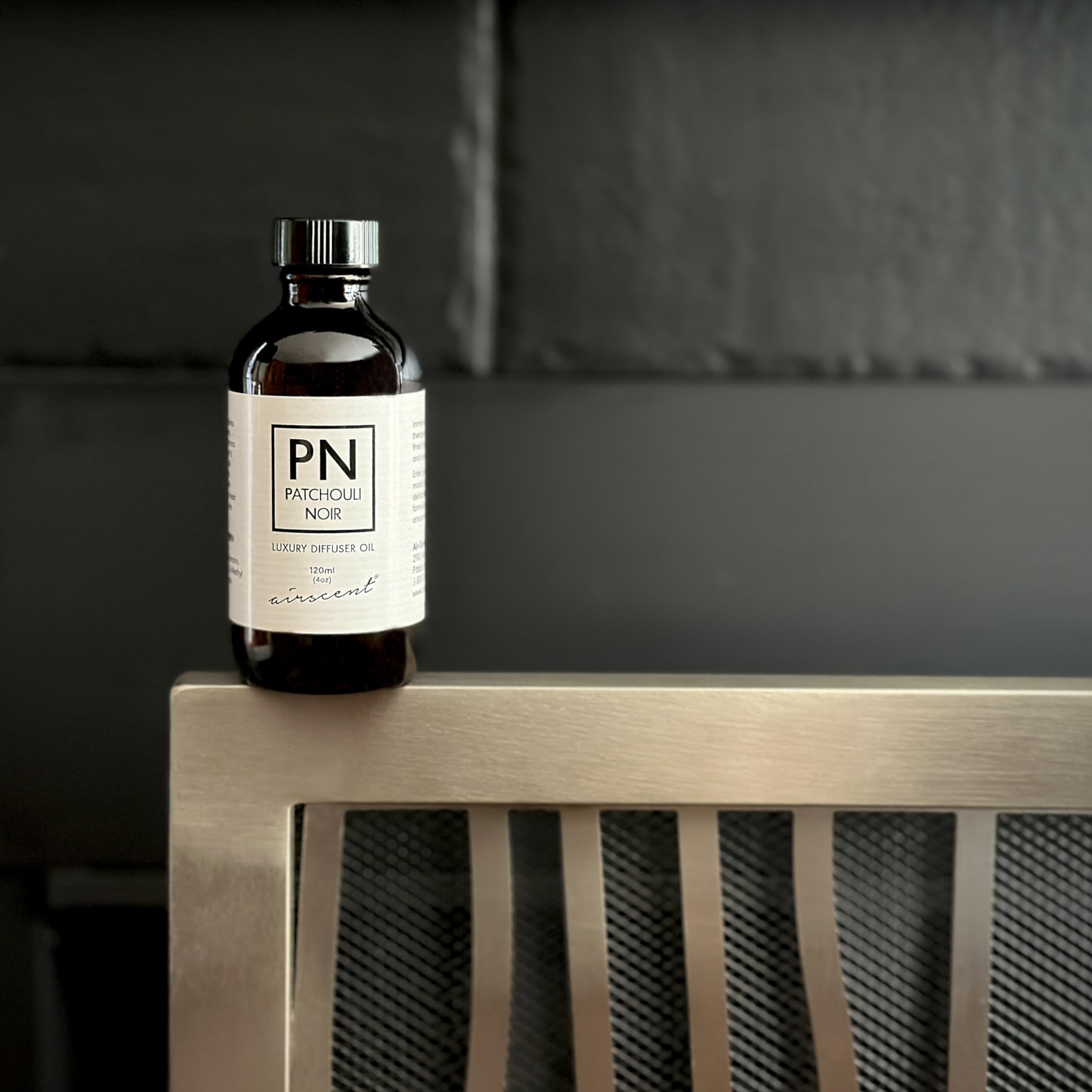 Patchouli Noir Diﬀuser Oil - Air-Scent Aroma and Essential Oil Blend - 120 Milliliter (4 ﬂ oz) Bottle Air-Scent Au supplements