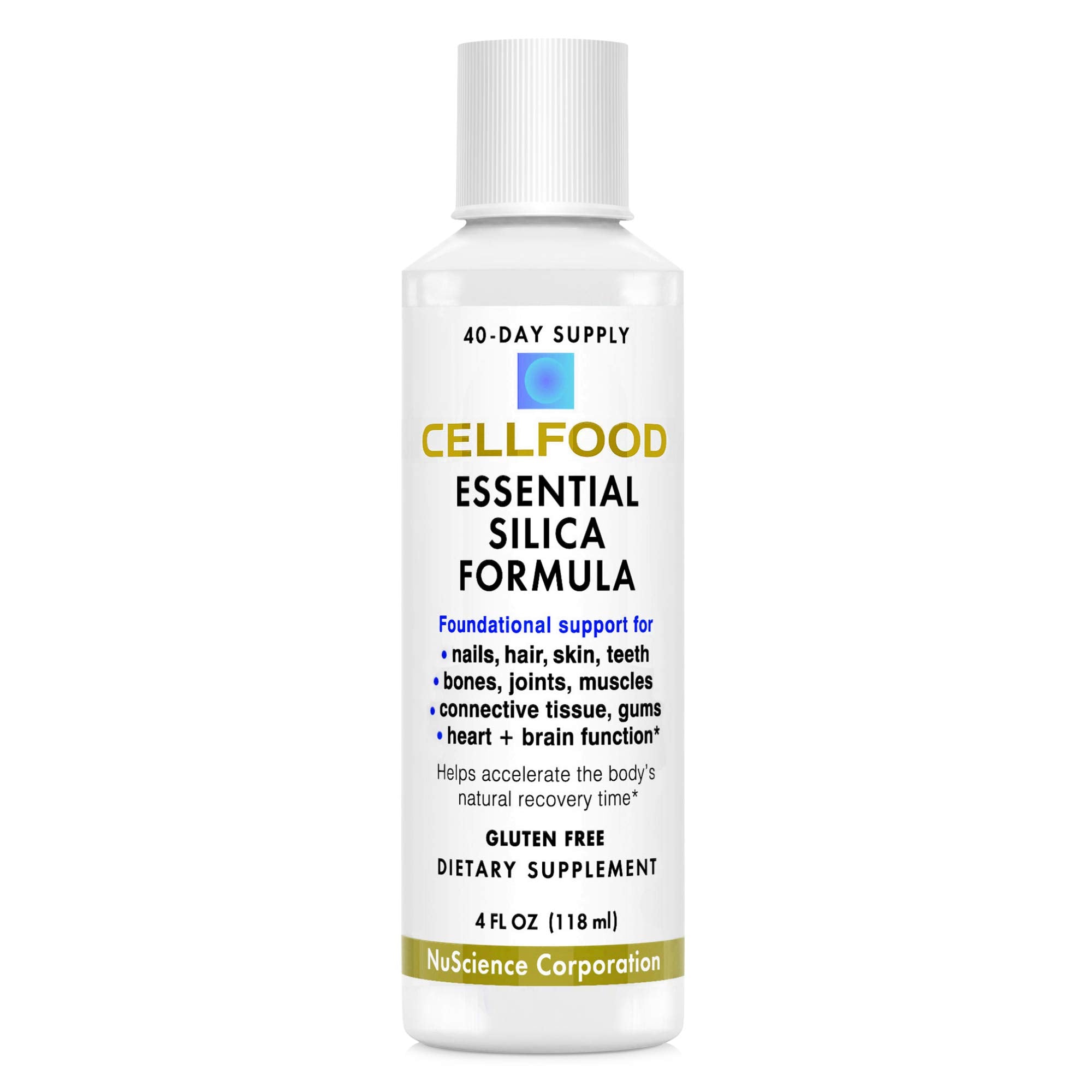 Cellfood Essential Silica Anti-Aging Formula, 4 fl oz - Supports Healthy Bones, Joints, Hair Cellfood Au supplements