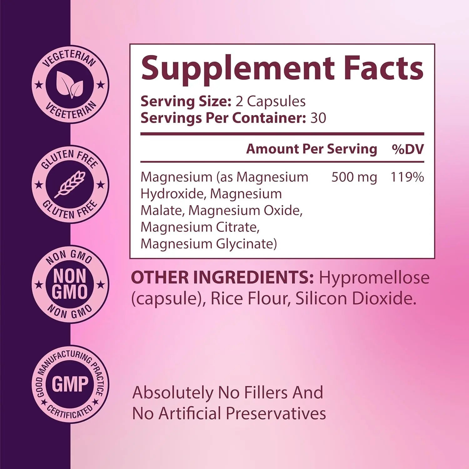 Magnesium Complex for Women – Spectrum 5-Form Magnesium Complex (500 mg), High Absorption Glycinate, Citrate, Oxide & Malate – Vegan, Non-GMO Supports Sleep, Energy, Hormone & Bone – 60 Capsules GlowTrue Au supplements