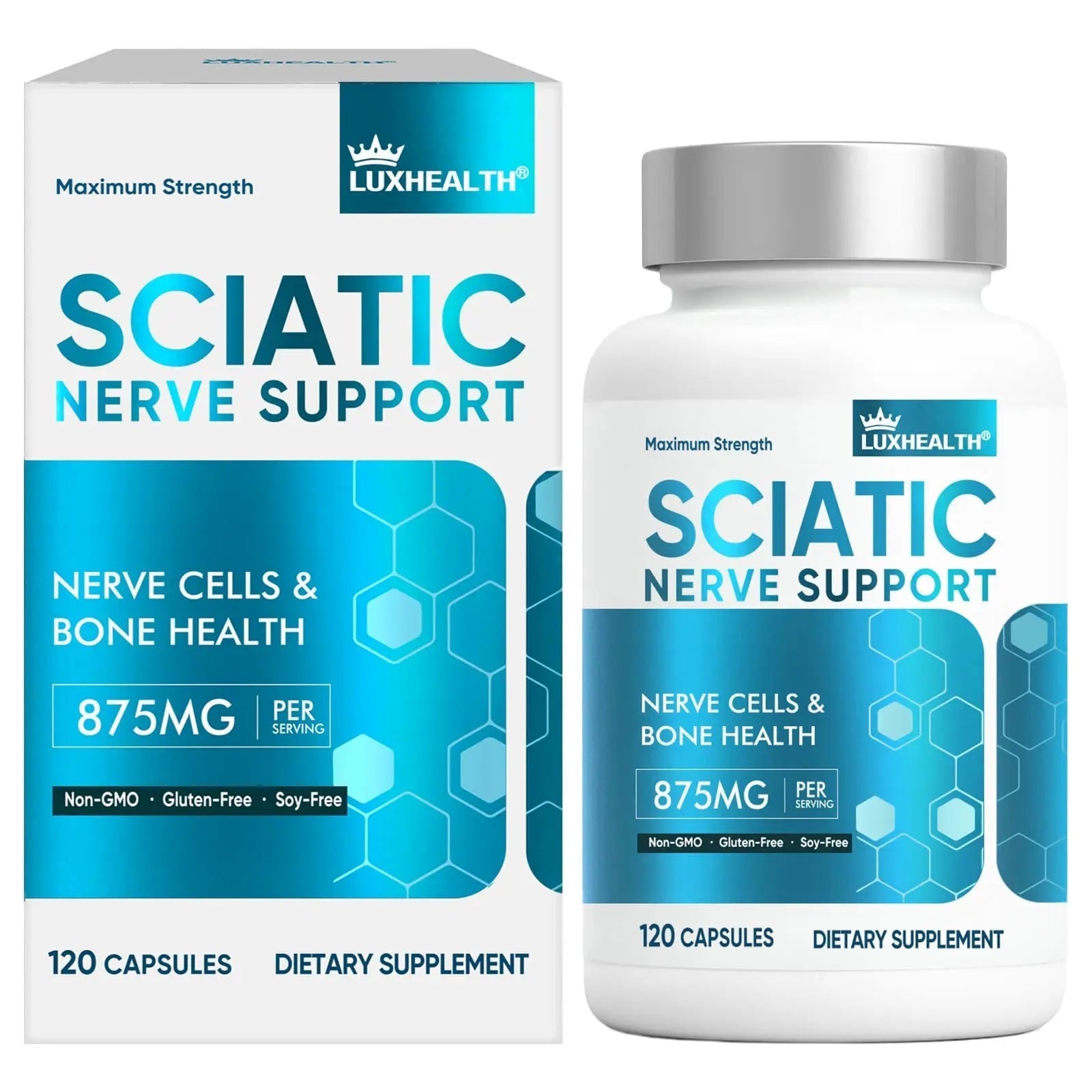 Sciatic Nerve Support Supplement, 120 Capsules Nerve Savior for Neuropathy, Premium Formula with Natural Botanical & Vitamin Complex Vivaherbal Au supplements