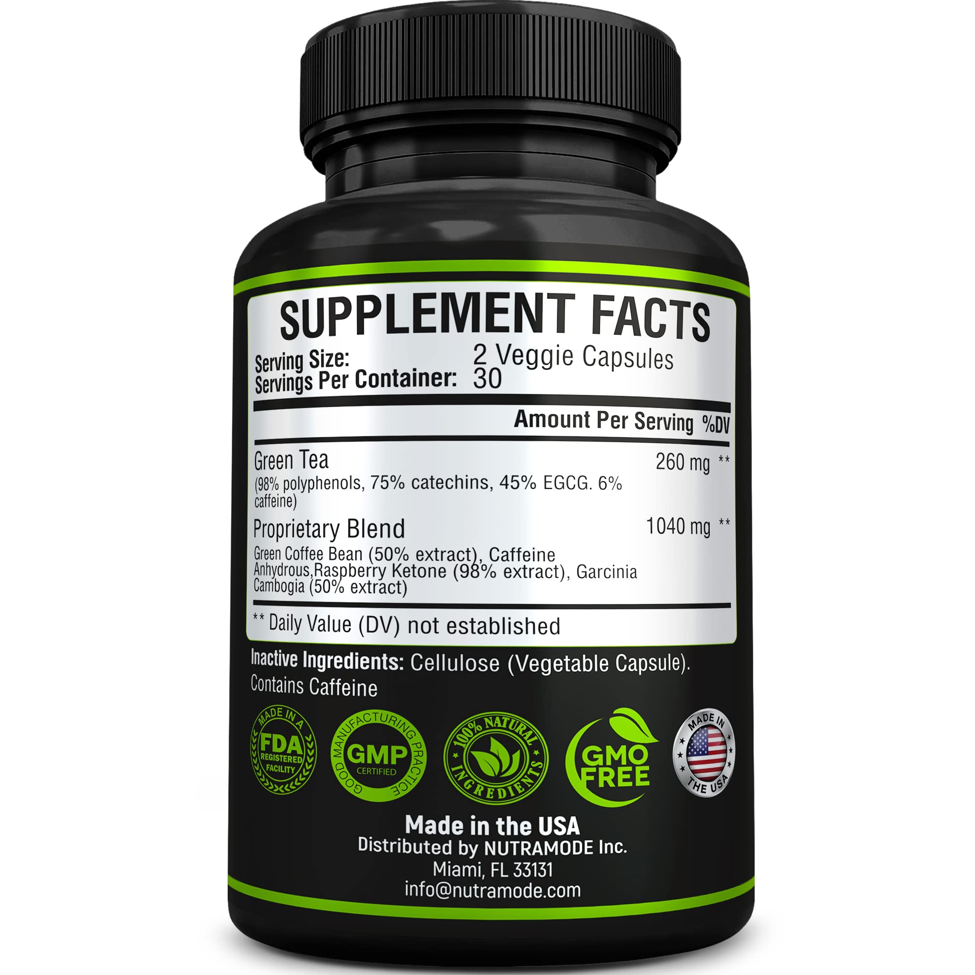 Premium Green Tea Extract Fat Burner Supplement EGCG-Natural Appetite Suppressant NUTRAMODE Au supplements