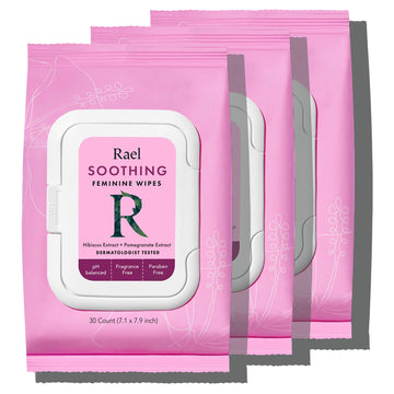 Rael Feminine Wipes, Soothing Wipes for Women - pH Balance, Clean Ingredients, All Skin Types Rael Au supplements