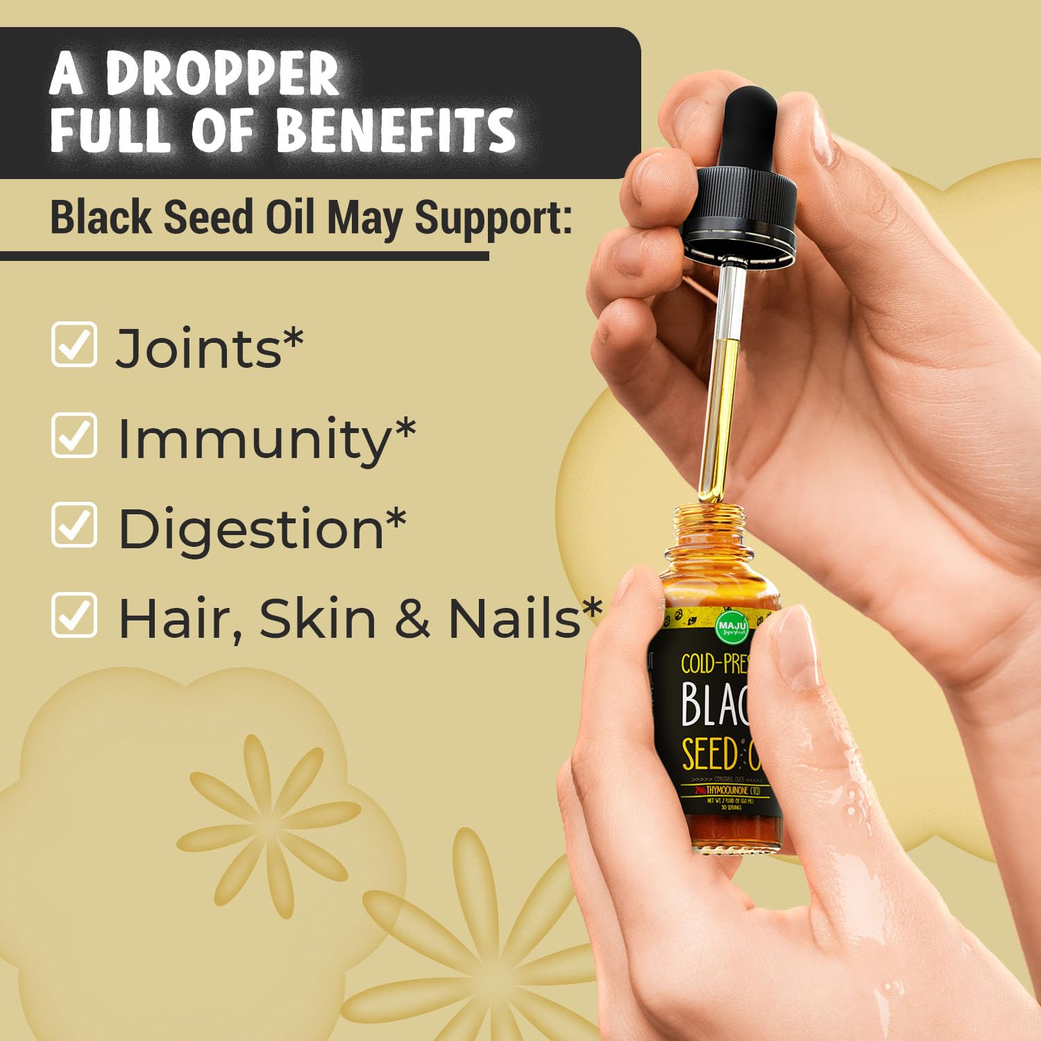 MAJU Black Seed Oil - 3 Times TQ, Cold-Pressed, Travel Size, 100% Turkish Black Cumin Maju Superfoods Au supplements