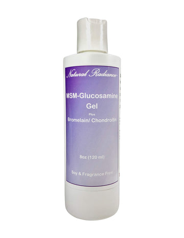 Natural Radiance MSM Plus - Glucosamine Bromelain and Chrondroitin 8 oz. Bottle - Oderless Natural Radiance Au supplements