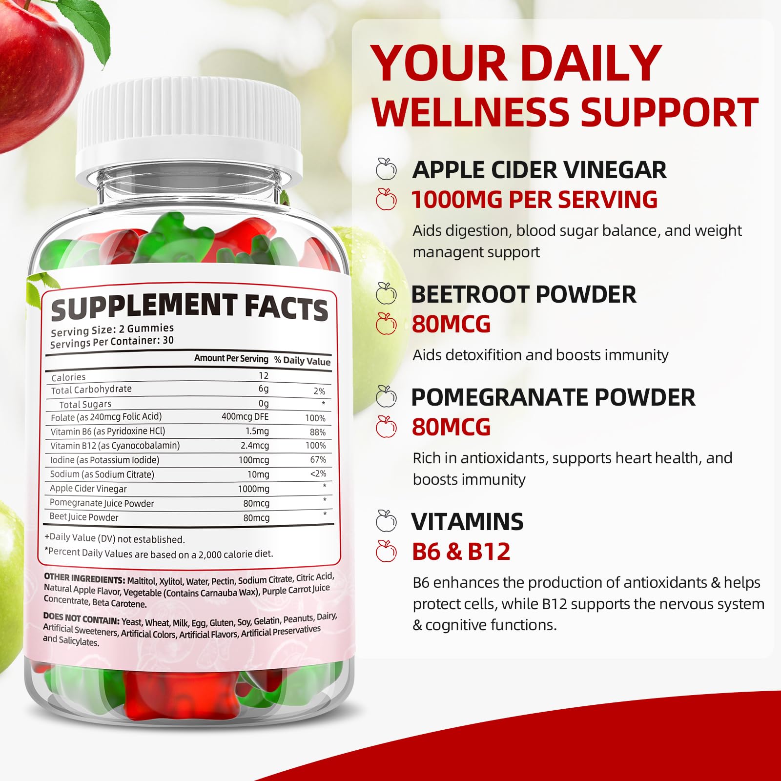 Keto ACV Gummies Advanced Weight Loss, 1000MG Apple Cider Vinegar Gummies Supple GrnLife Au supplements