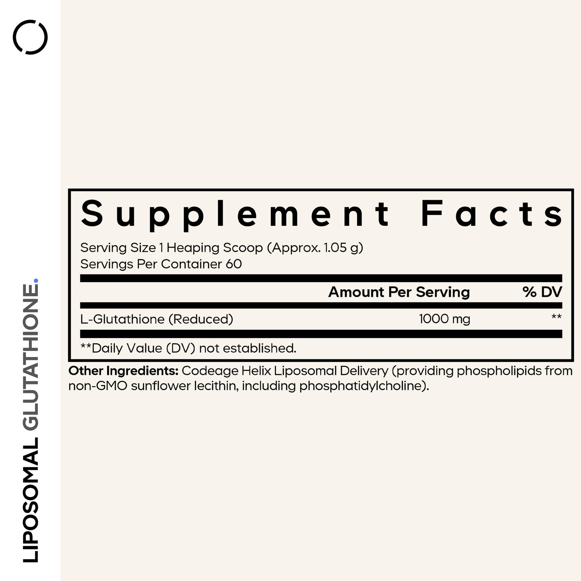 Codeage Liposomal Glutathione Powder - 1,000 mg Vegan Reduced L-Glutathione per Serving, Liposomal Delivery - 2-Month Supply - Unflavored - Phospholipid - Non-GMO Gluten-Free - 2.22 Oz Codeage Au supplements