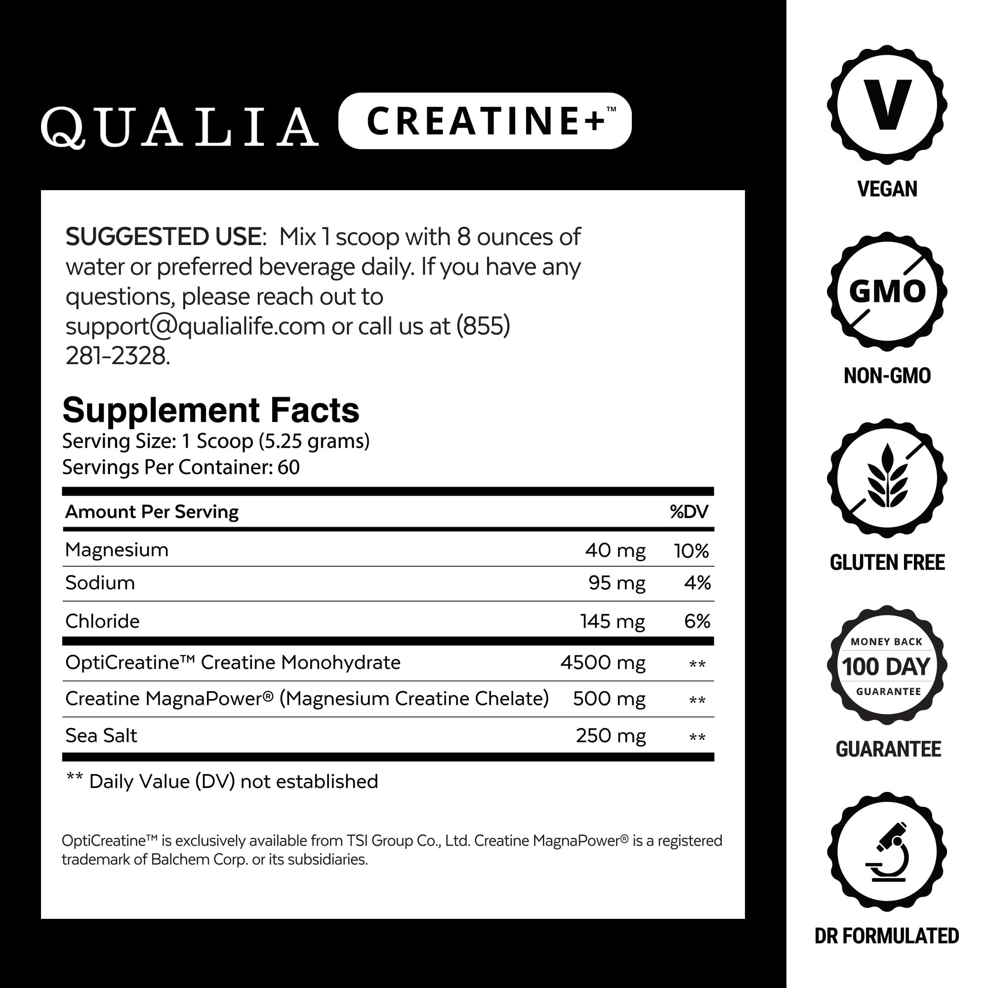 Qualia Creatine | Advanced Creatine Complex | 2 Sources + Magnesium | Optimized Absorption | Muscle Performance, Brain Function, & Healthy Aging QUALIA LIFE SCIENCES Au supplements