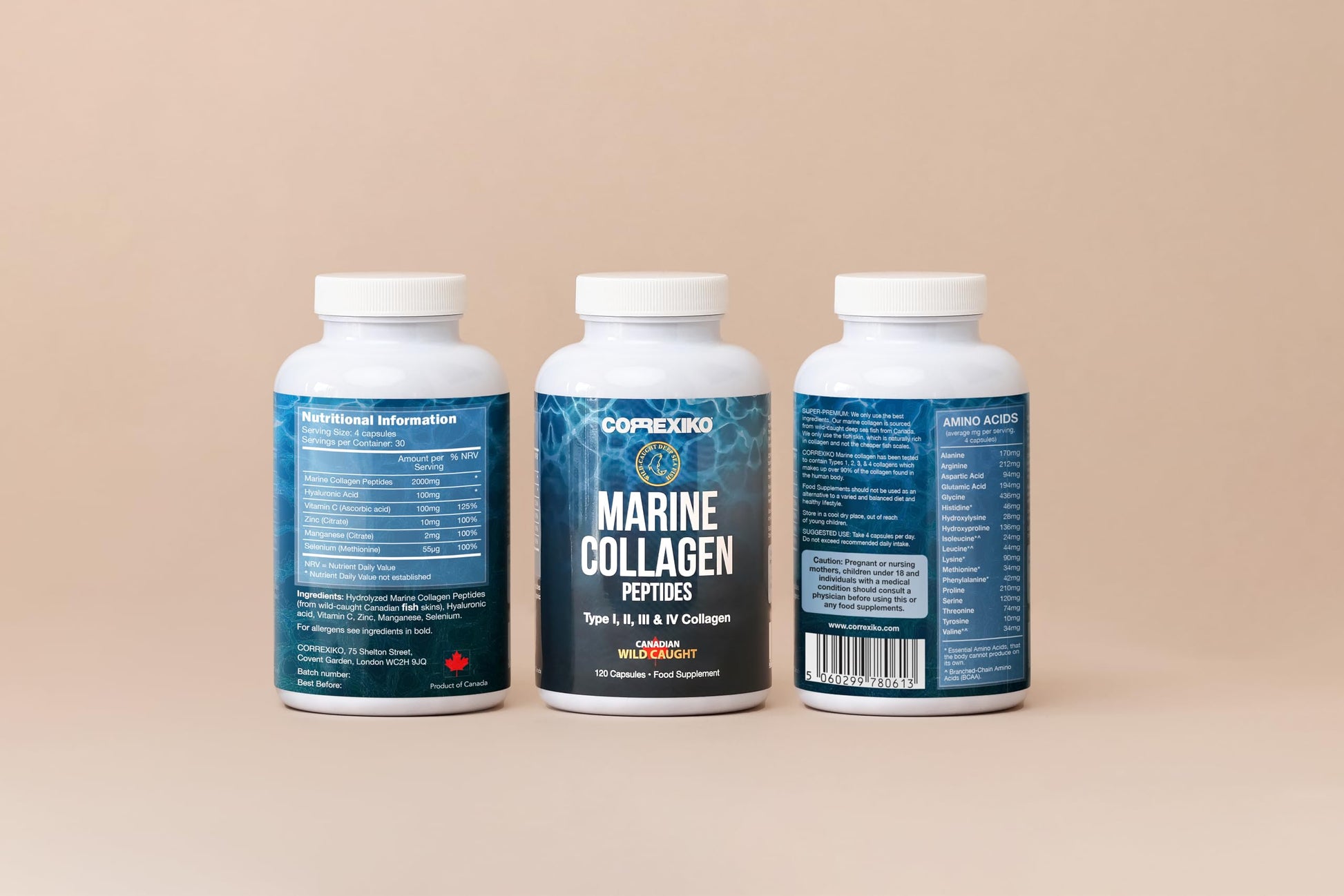 CORREXIKO Marine Collagen Pills, High Strength 2200mg Anti-Ageing Tablets CORREXIKO Au supplements