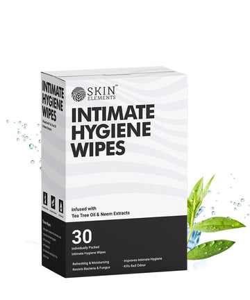 Skin Elements Intimate Hygiene Wipes | pH Balanced Wipes with Tea Tree Oil | Avoids Itching and Bad Odor Skin Elements Au supplements