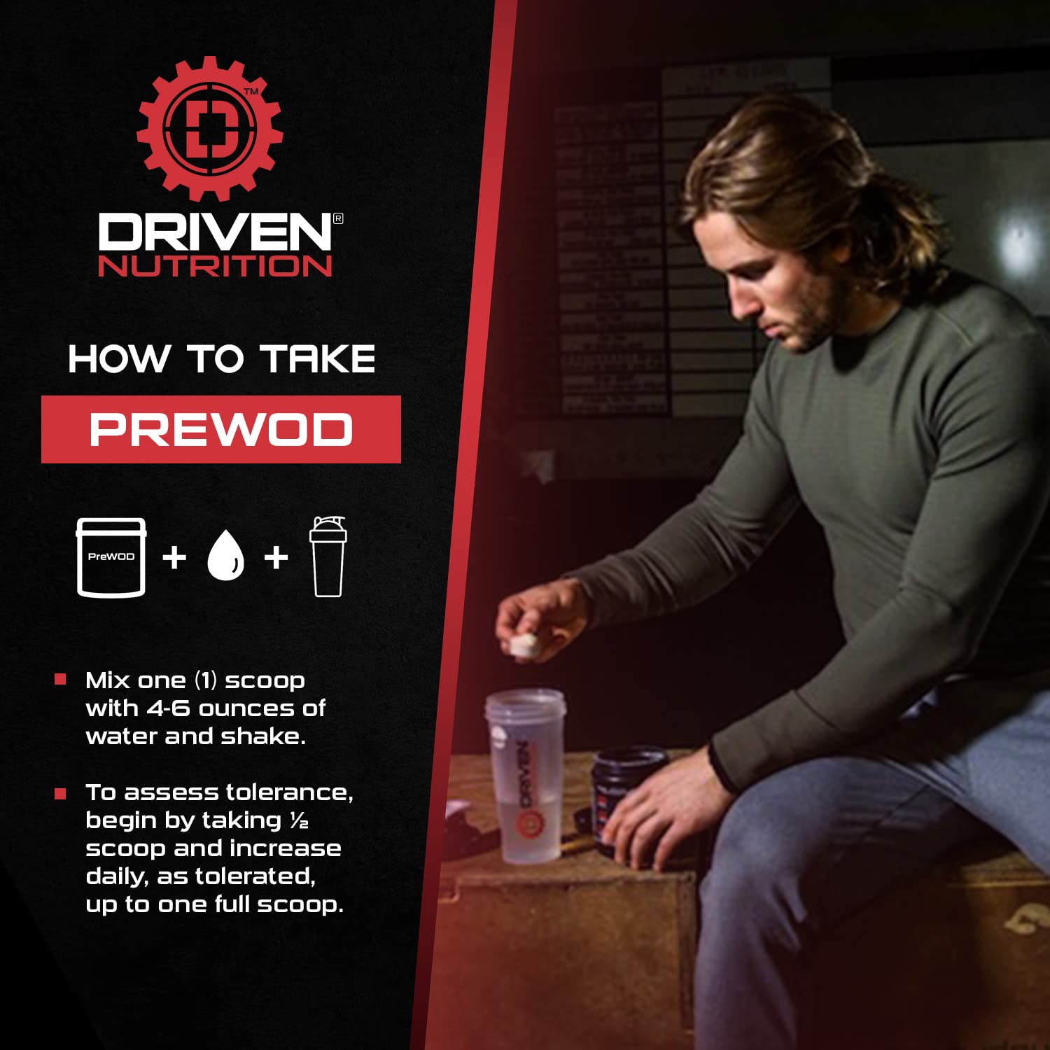 Driven PREWOD Energy Matrix, 50 Servings - Pre-Workout Supplement with Caffeine Driven Nutrition Au supplements