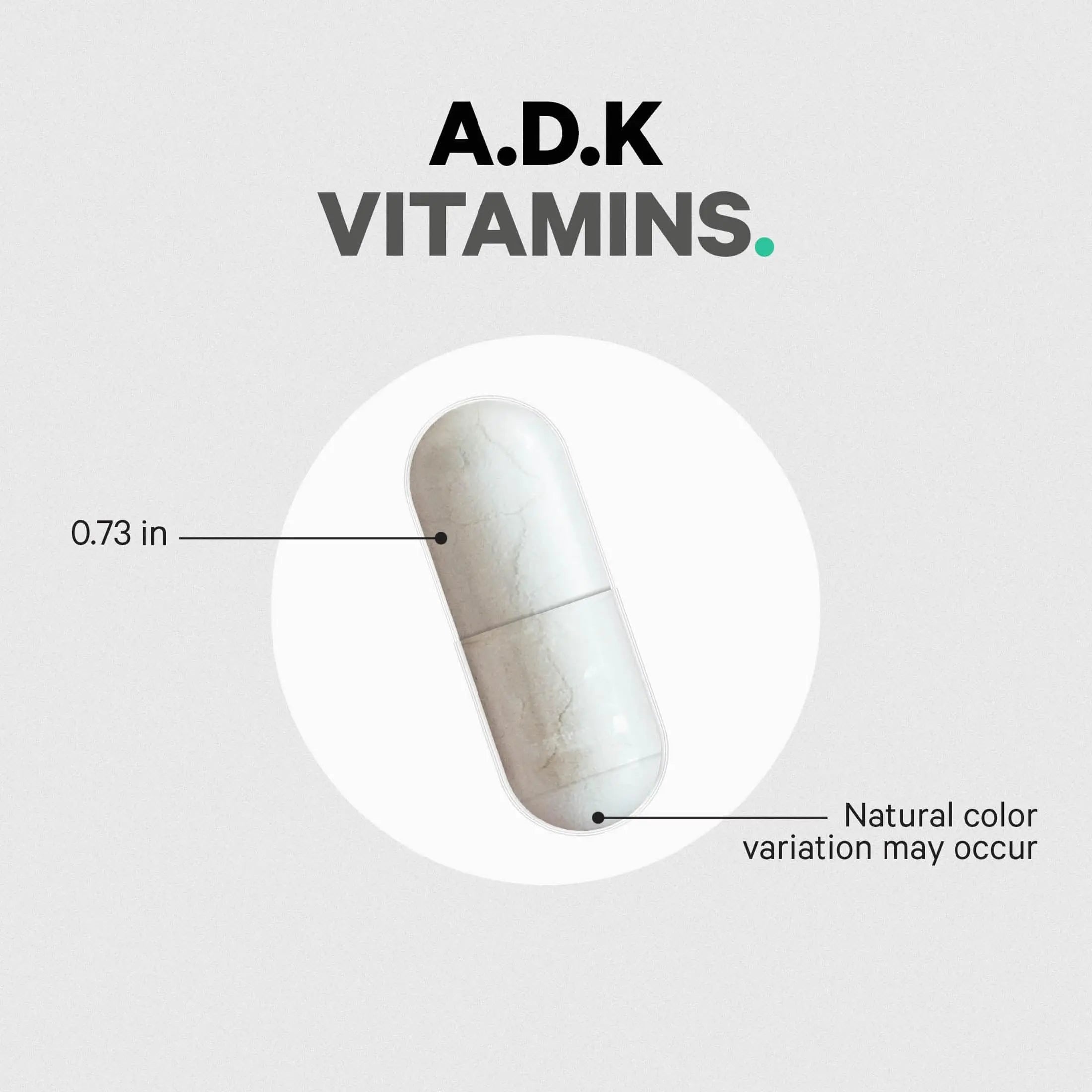 Codeage ADK Vitamins Supplement - Essential Vitamin A, D3 5000 IU, K1 & K2 (MK4 & MK7) - 6-Month Supply - 1 Capsule per Serving Codeage Au supplements