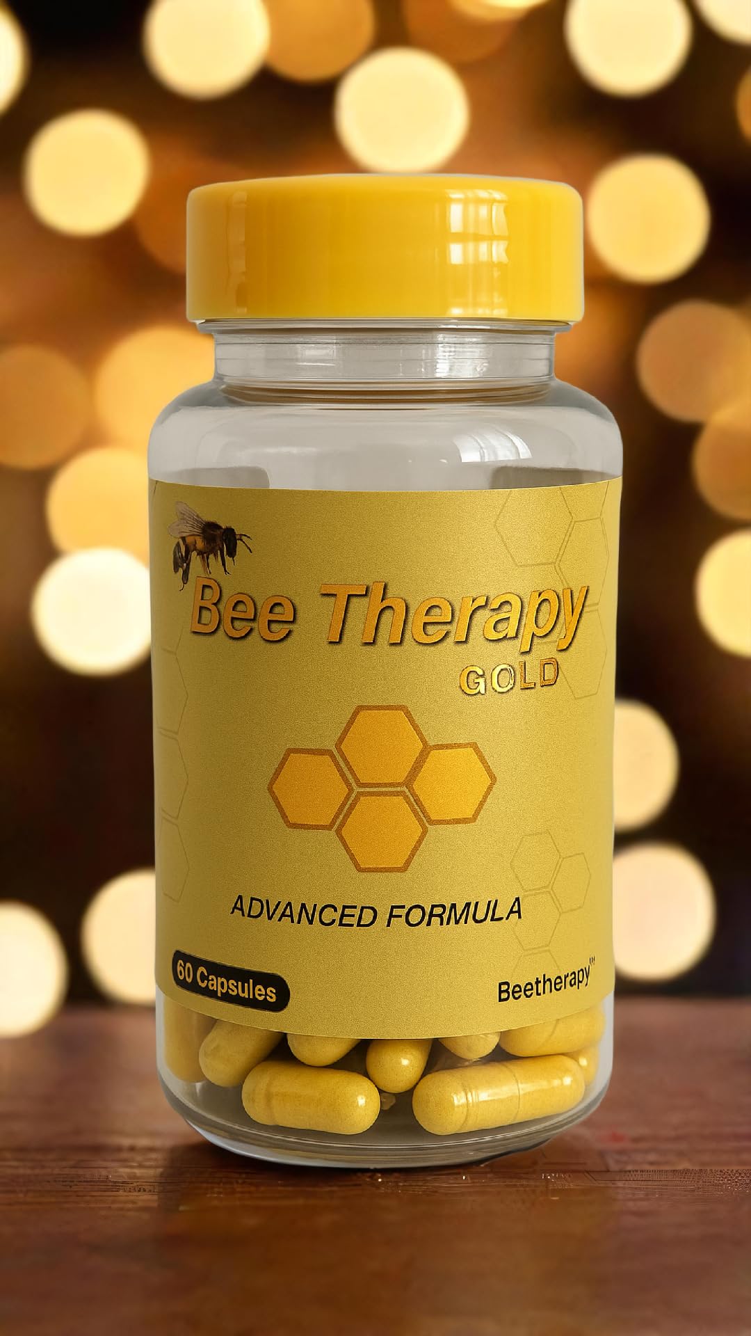 Natural Supplement - Bee Therapy Gold Venom Apitoxin Manuka Honey - Supports Inflammation & Mobility - Neck and Backache - Supports Joints & Muscles- Sprains, Bruises and Strains - Pack 1 60 Capsules Aus Healthcare Au supplements
