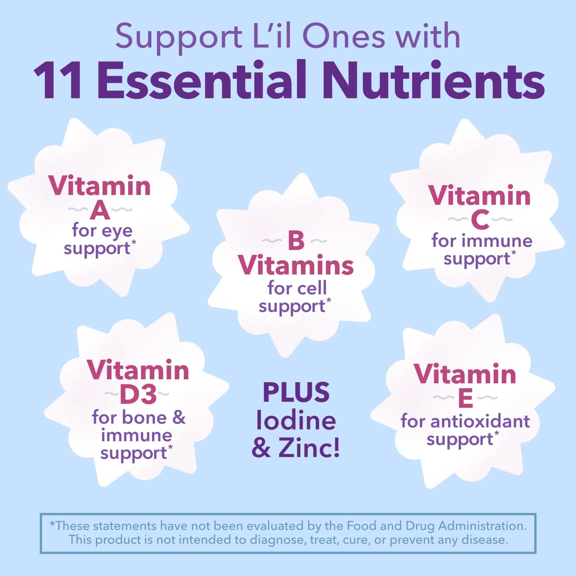 L'il Critters Frozen Daily Kids Multivitamin Gummies Assorted Berry Flavors for Ages 2+ Toddlers and Kids, Disney Multivitamin Gummies Lil Critters Au supplements