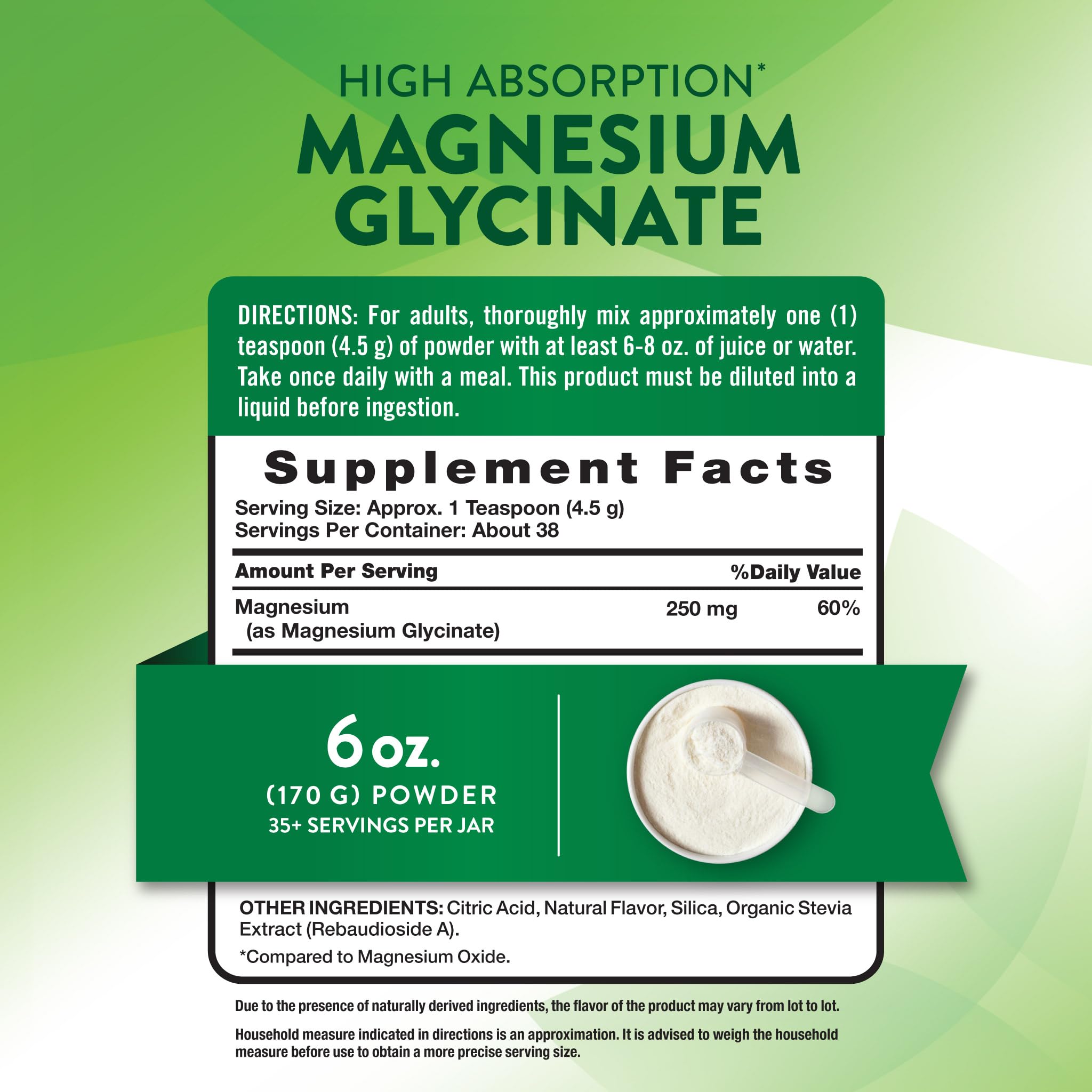 Nature's Truth Magnesium Glycinate Powder | 6 oz | Lemon Flavor | High Absorption | Vegan, Non-GMO, Gluten Free Supplement Nature's Truth Au supplements