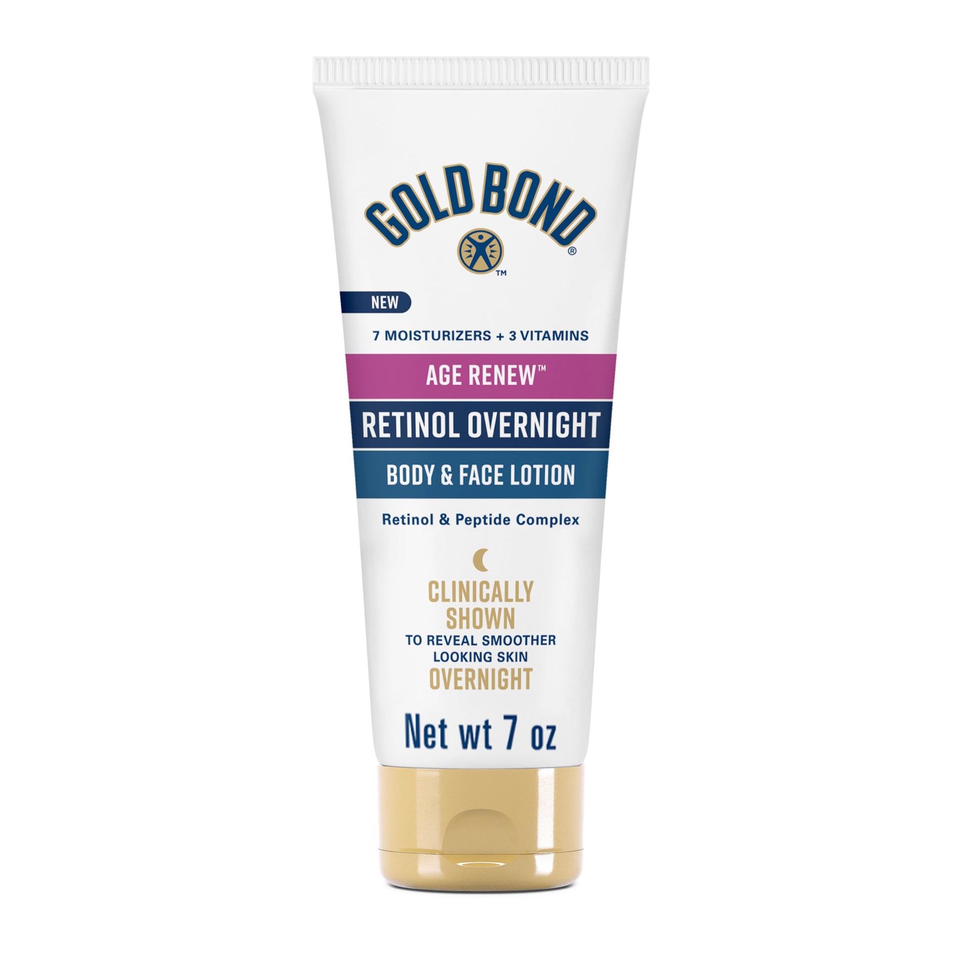 Gold Bond Age Renew Retinol Overnight Body & Face Lotion, With Retinol Gold Bond Au supplements