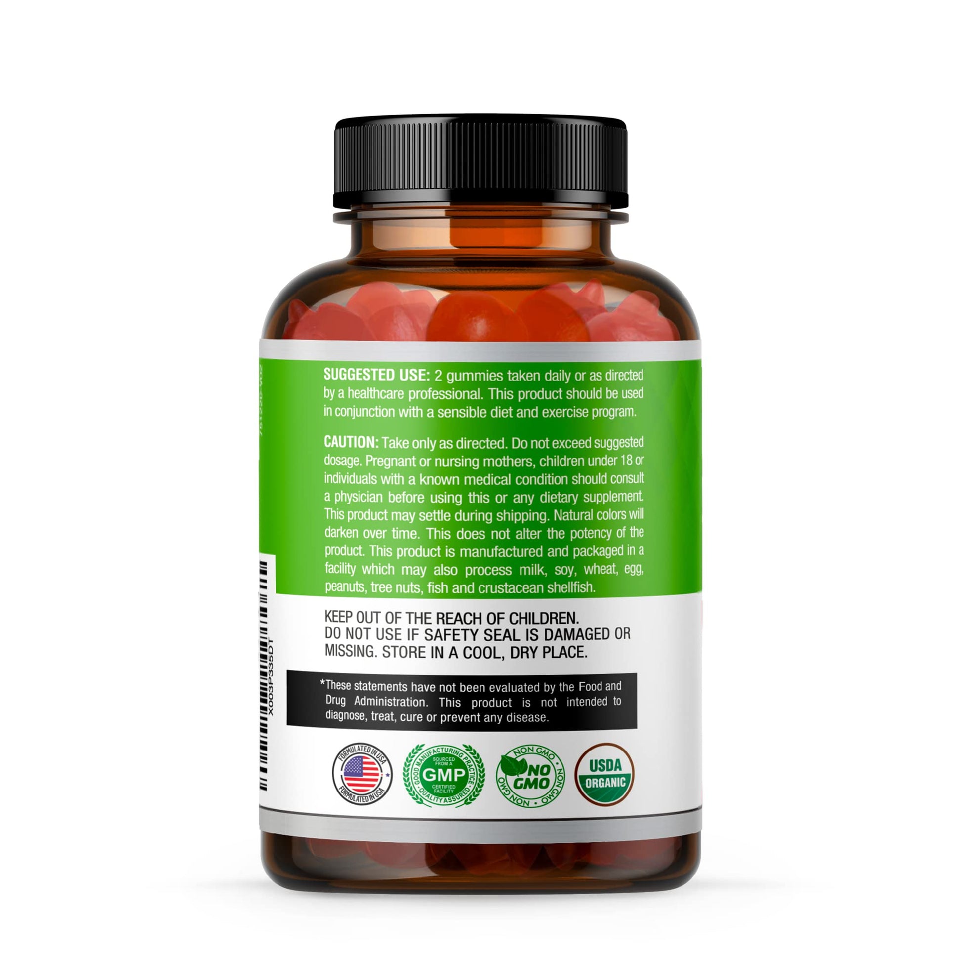 USDA Organic Apple Cider Vinegar Gummies with The Mother. AVC Keto Gummy Vitamins Simple Organica Au supplements
