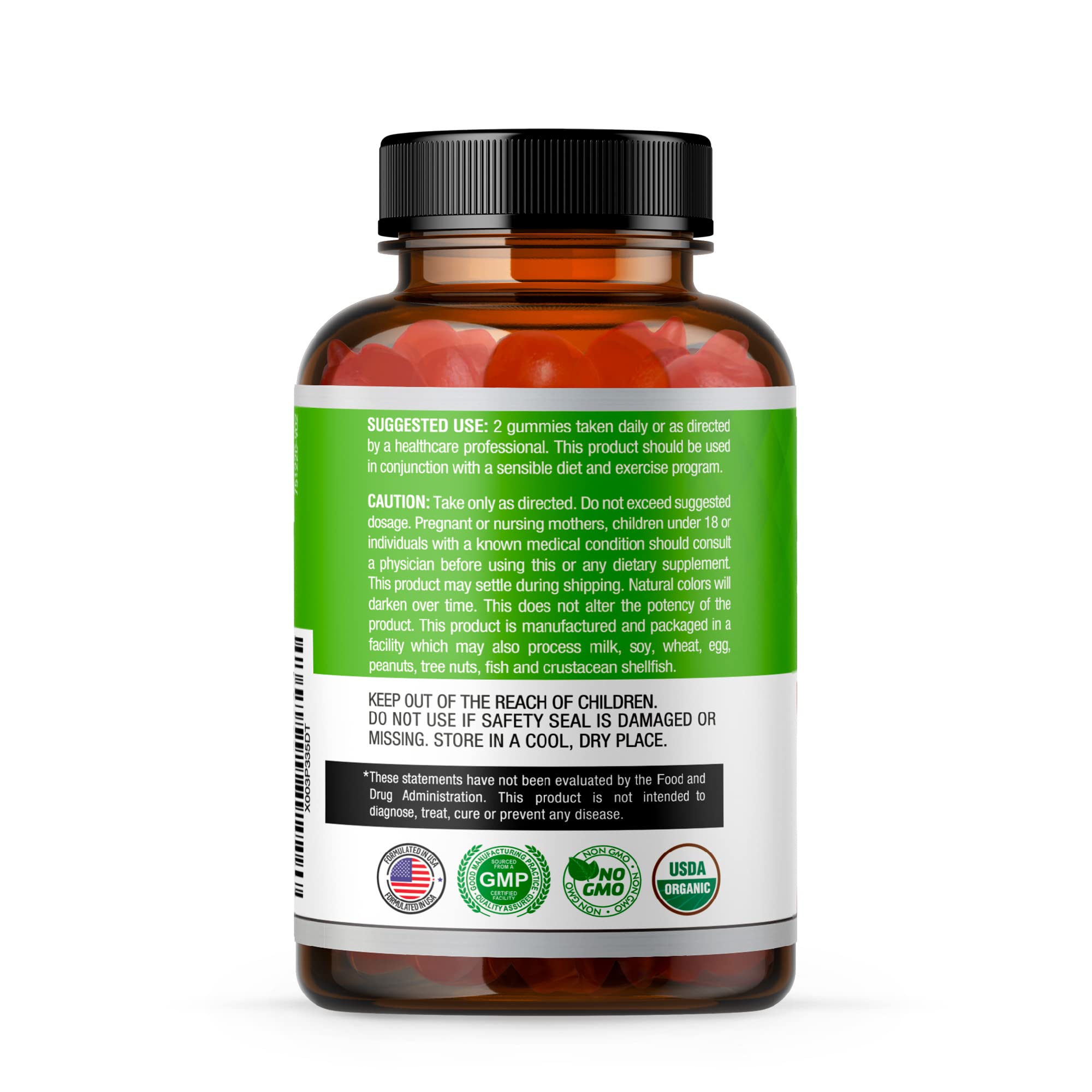 USDA Organic Apple Cider Vinegar Gummies with The Mother. AVC Keto Gummy Vitamins Simple Organica Au supplements