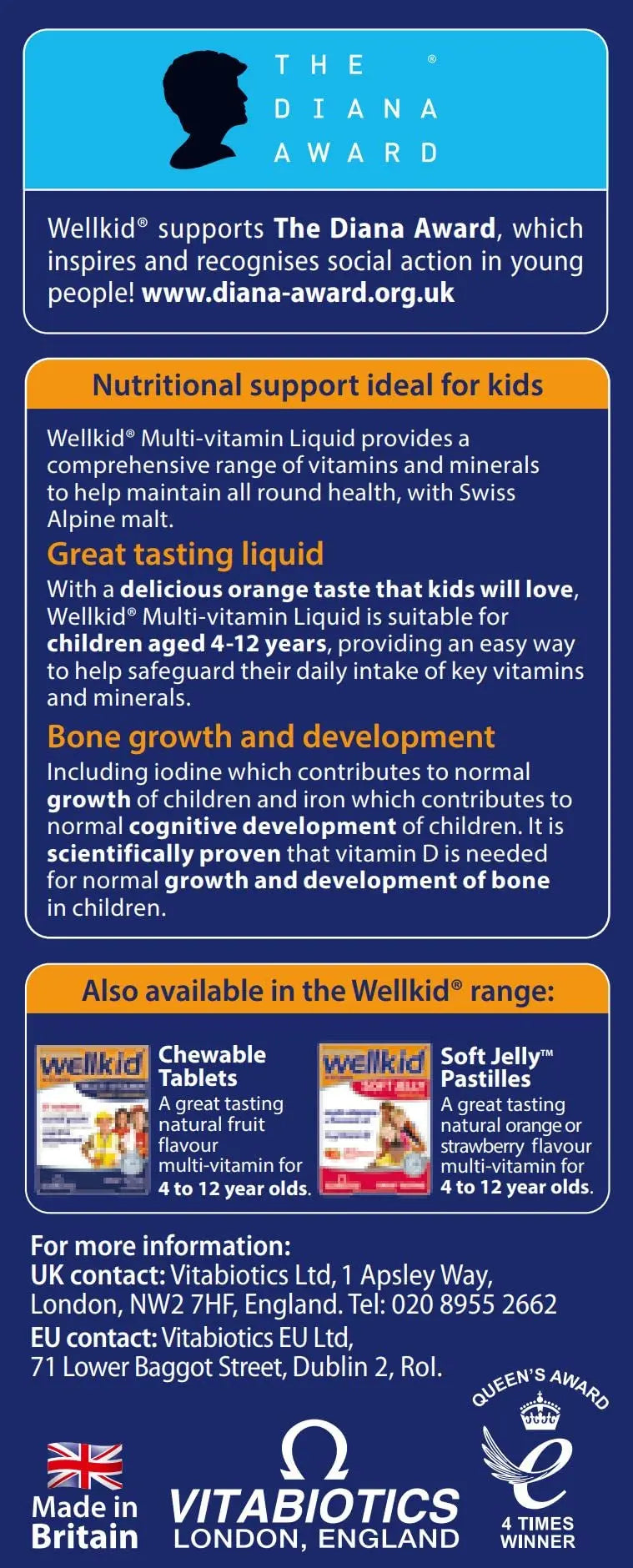 Wellkid by Vitabiotics Multi-Vitamin Liquid 150ml Wellkid Au supplements