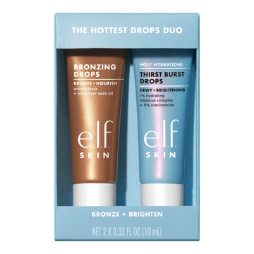 e.l.f. SKIN The Hottest Drops Duo, Holy Hydration! Thirst Burst & Bronzing Skincare Set, For A Dewy, Sun-Kissed Look, Vegan & Cruelty-Free e.l.f. Au supplements