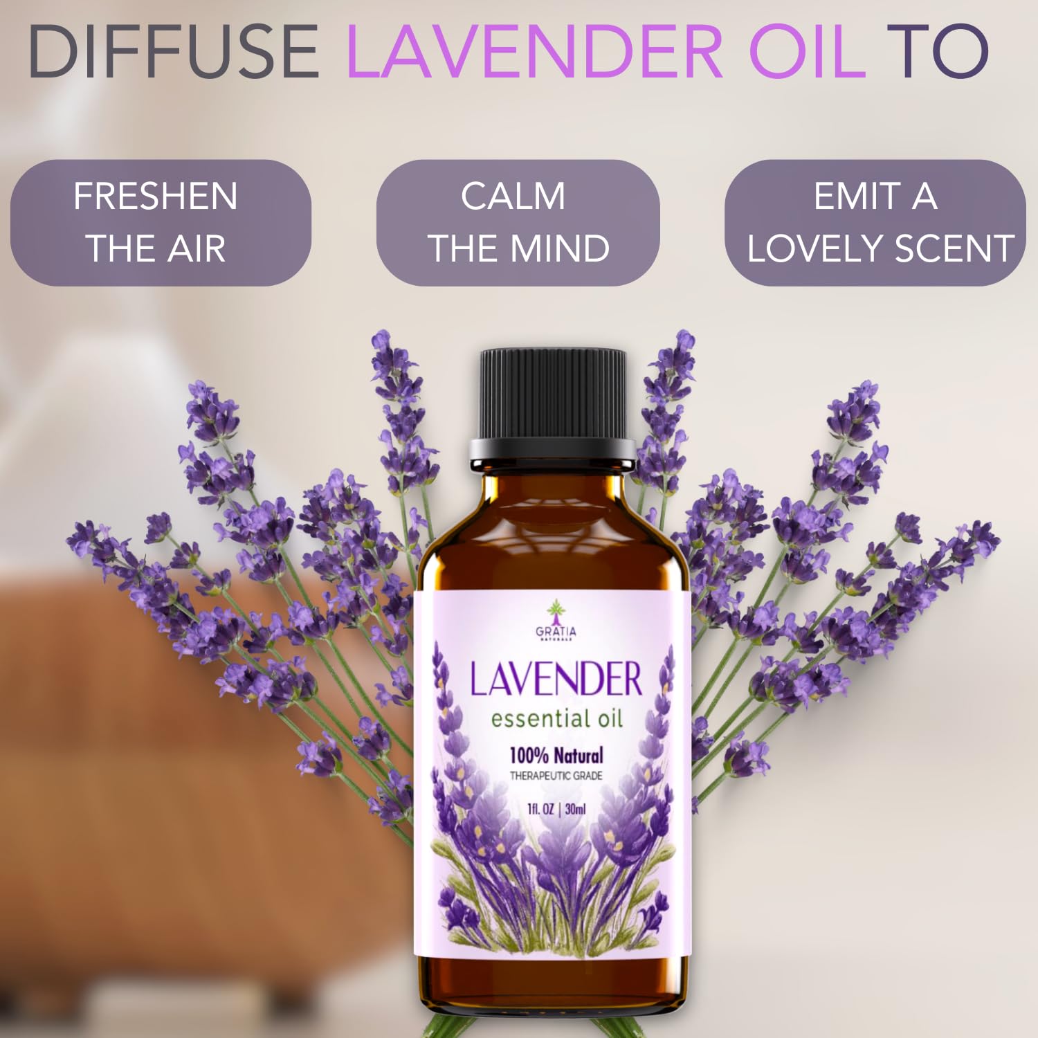 Gratia Naturals Lavender Essential Oil - 100% Pure and Natural … GRATIA NATURALS Au supplements