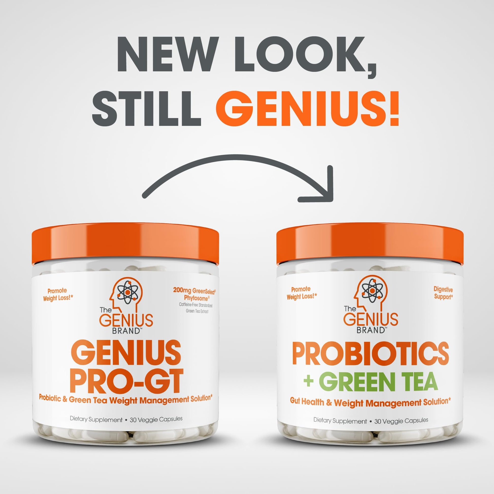 Genius Probiotics for Weight Loss with Green Tea Extract - Fat Burner Supplement & Digestive The Genius Brand Au supplements