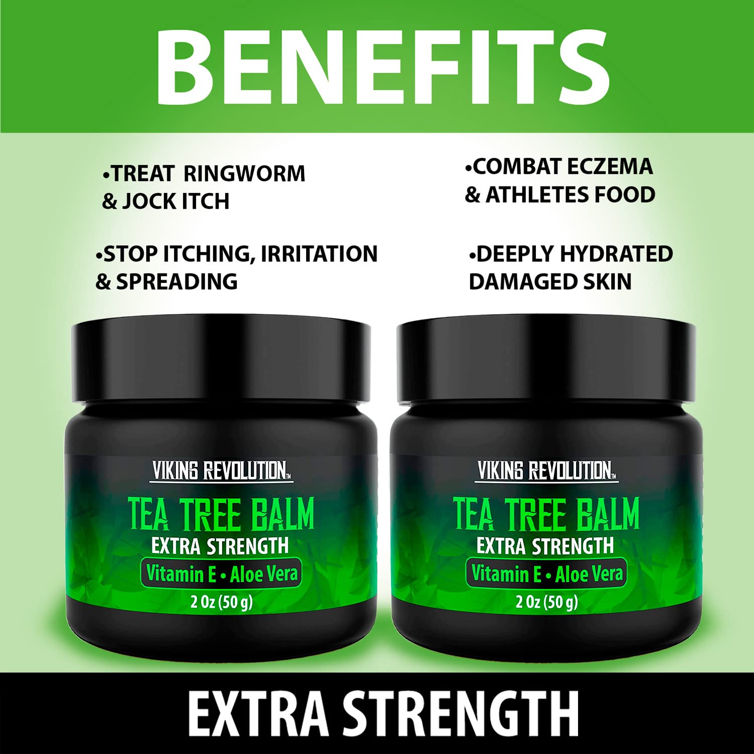 Viking Revolution Tea Tree Oil Cream - Super Balm Athletes Foot Cream - for Eczema Viking Revolution Au supplements