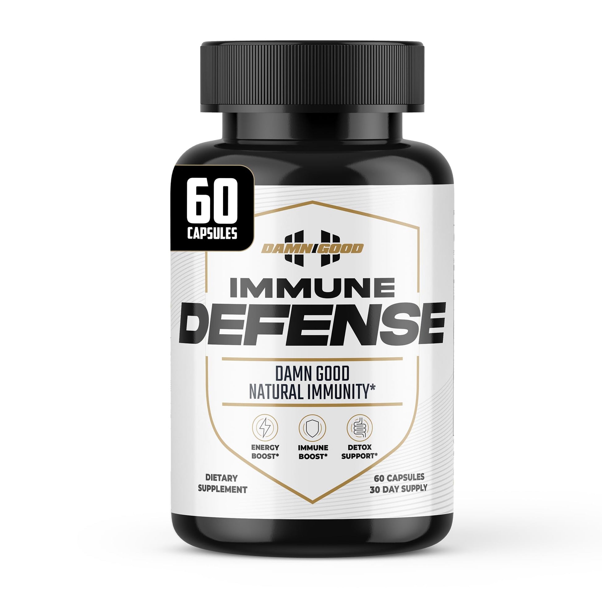 DAMN GOOD The Hodge Twins Immune Defense Supplement (60 Capsules) – Sea Moss Blend Capsules for Everyday Balance, Digestive Support, and Whole-Body Wellness with Vitamins, Minerals, and Botanicals DAMN GOOD Au supplements