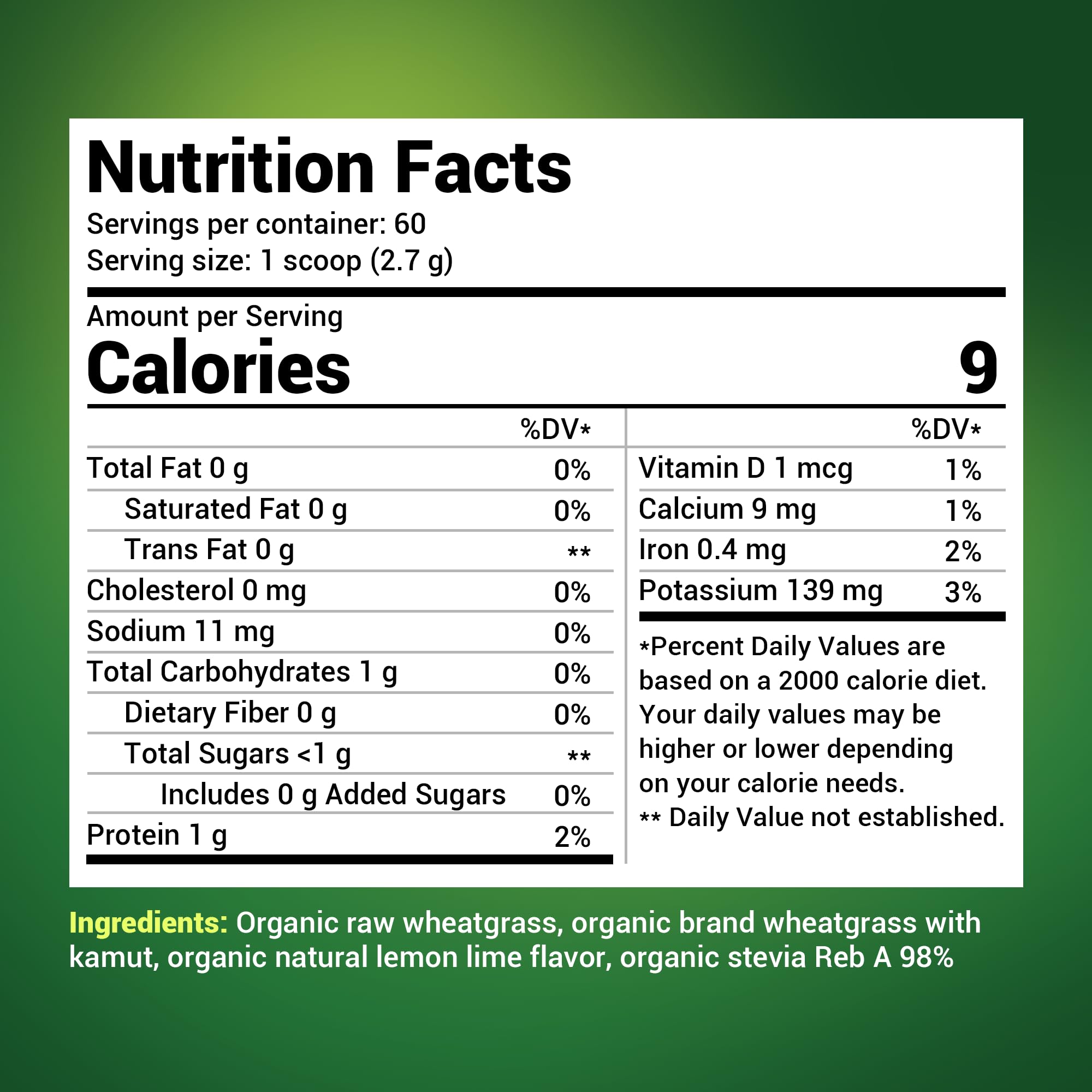 Dr. Berg's Raw Wheatgrass Juice Powder (60 Servings) - USDA Certified Organic Dr. Berg Nutritionals Au supplements