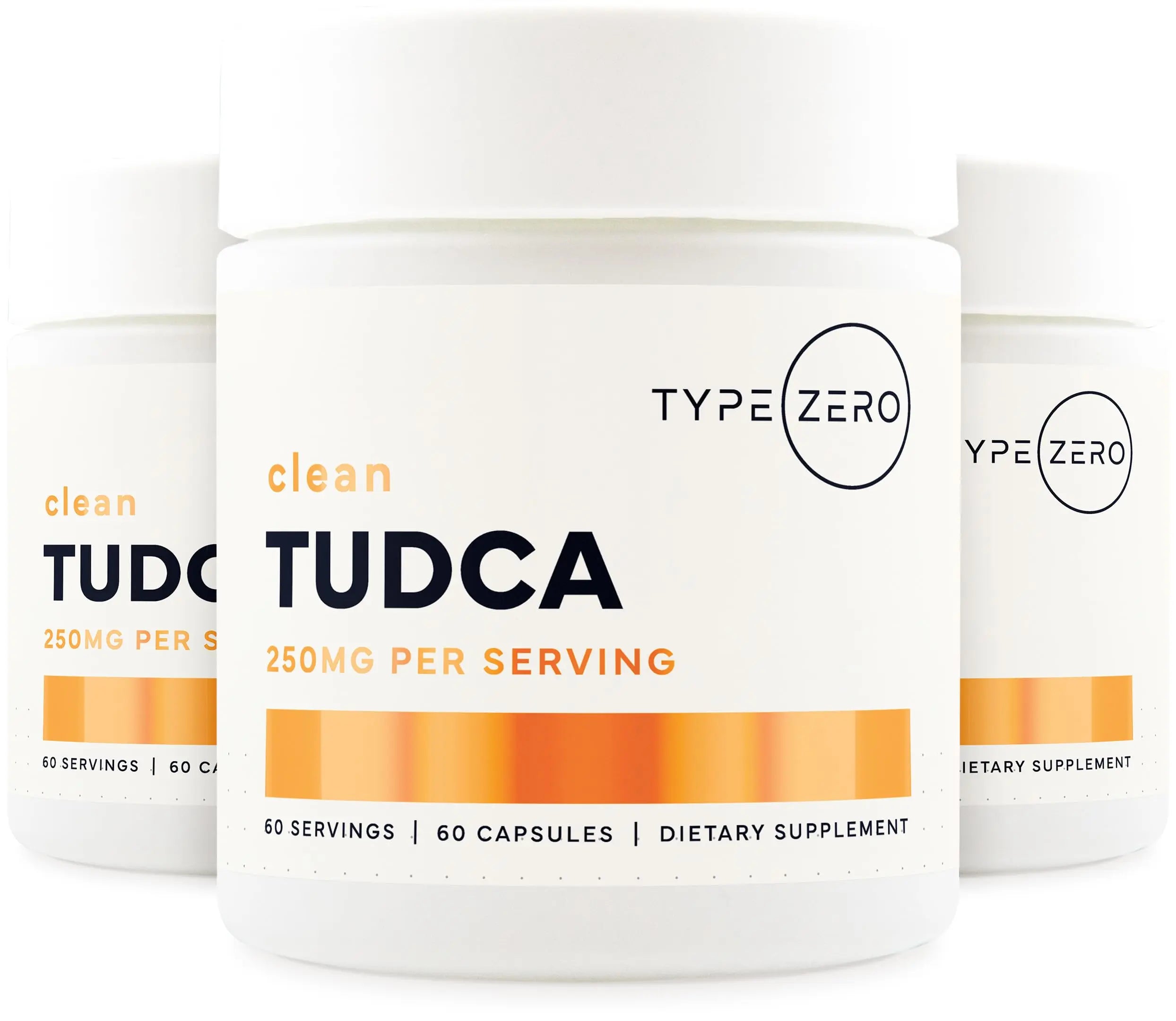 Type Zero Clean TUDCA Capsules 250mg - Pure Tauroursodeoxycholic Acid Supplement - Bile Salt Derivative - 60 Capsules, 60 Servings Type Zero Au supplements