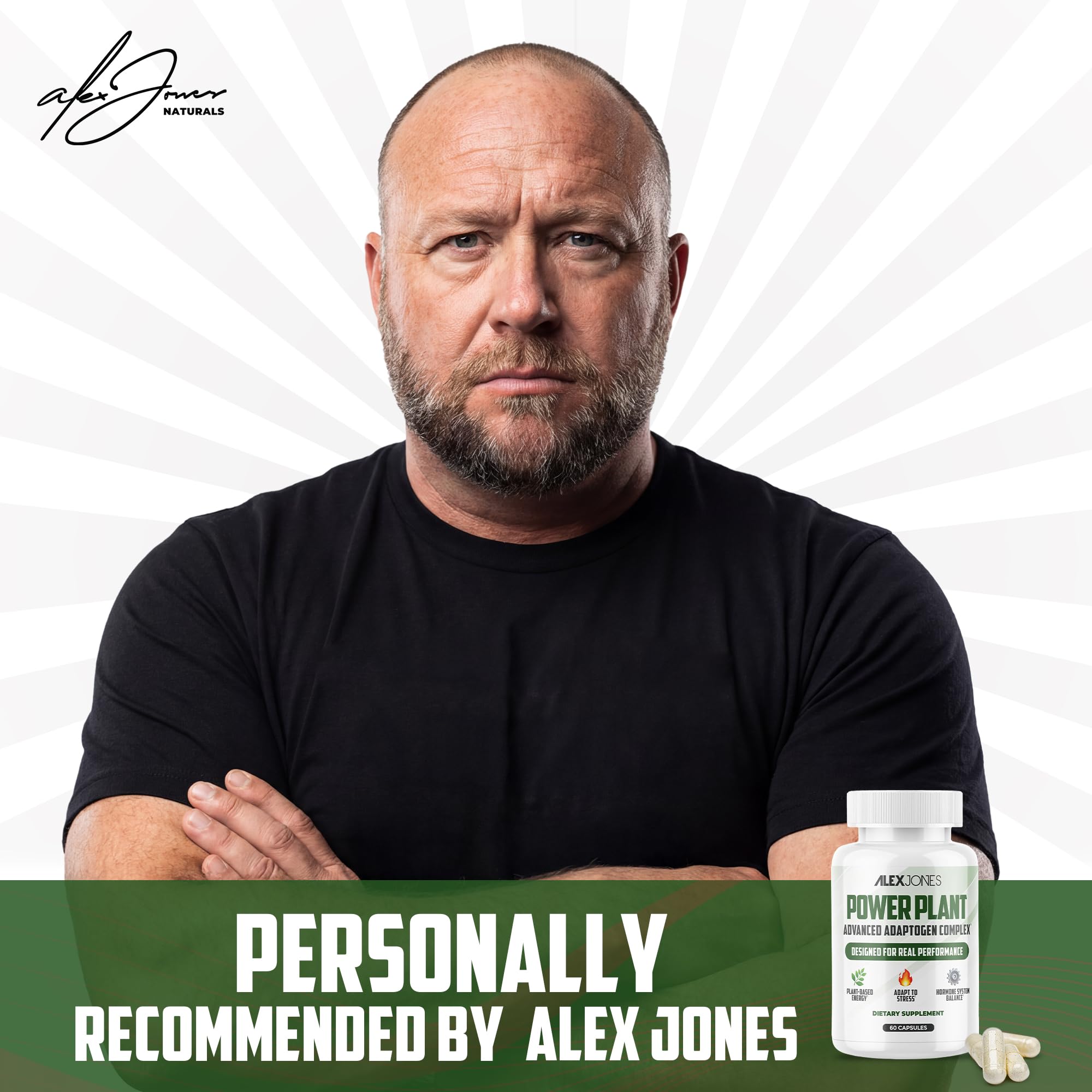 Adaptogenic Mushrooms with Cordyceps & Rhodiola – Daily Blend with Zinc, Selenium & Boron –Vegan Mushroom Capsules Supplement for Active Lifestyles – No Fillers or Additives – 60 Count Alex Jones Naturals Au supplements