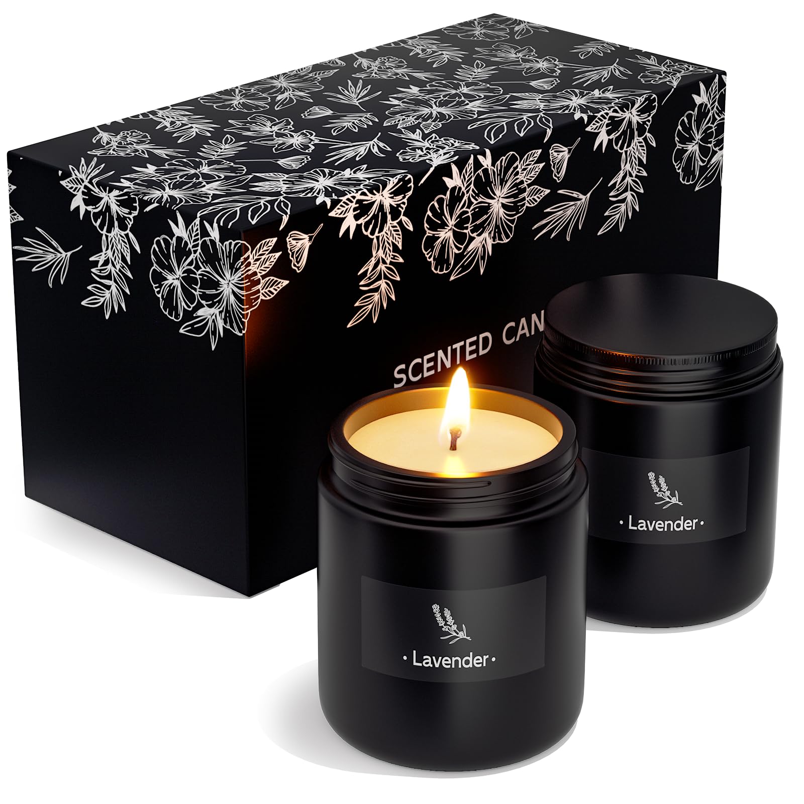 2 Pack Scented Candles for Home Scented, Strong Fragranced Aromatherapy Candles - 6 Oz TranquilBliss Au supplements