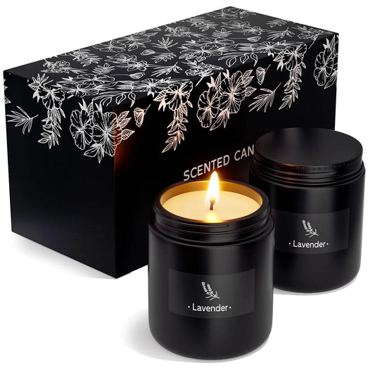 2 Pack Scented Candles for Home Scented, Strong Fragranced Aromatherapy Candles - 6 Oz TranquilBlissAU supplements