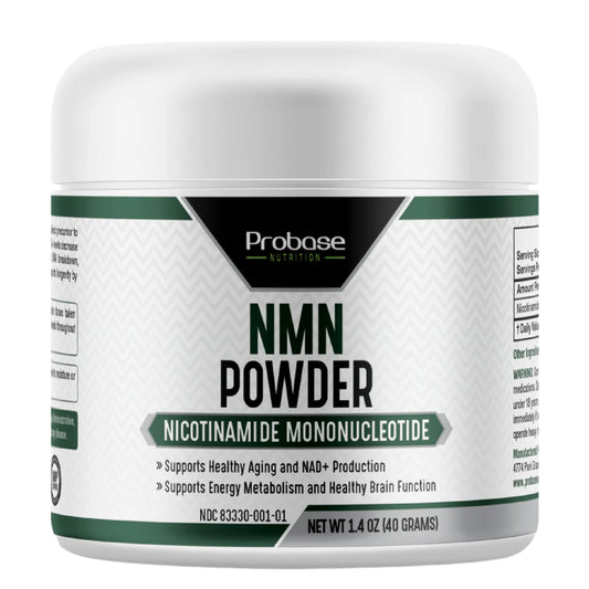 Probase Nutrition Longevity Pure NMN Powder 40 Grams - Ultra-Pure, Fully Stabilized, Pharmaceutical Grade NMN to Boost NAD+, Nicotinamide Mononucleotide Powder Supplement Probase NutritionAU supplements