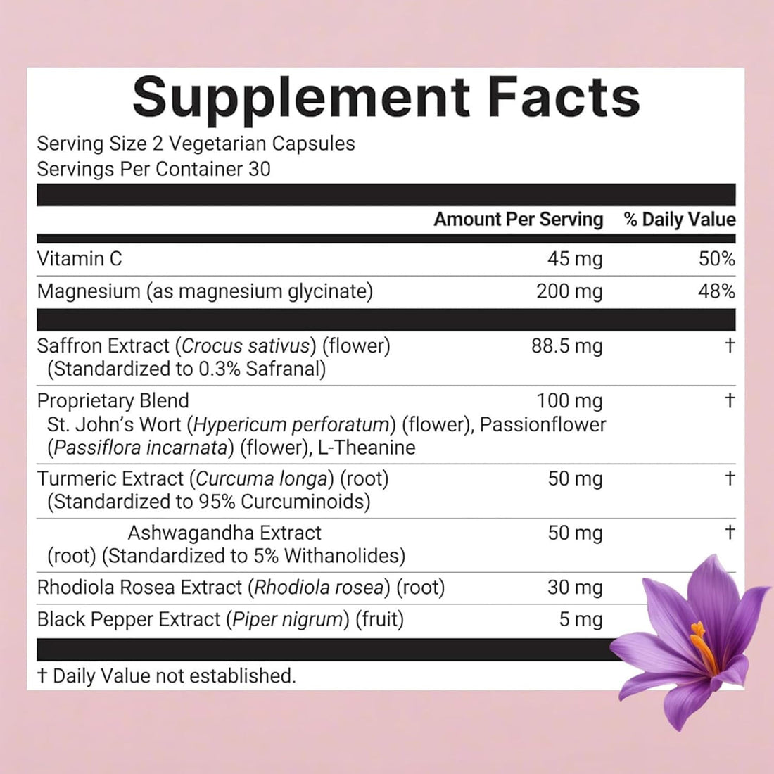 Auren Saffron Supplements,Advanced 10-in-1 Wellness Supplement | Ashwagandha, Fat-Soluble Vitamin C, Saffron Extract, Magnesium, Turmeric | 60 Vegan Capsules | Non-GMO Onswildc uk supplements