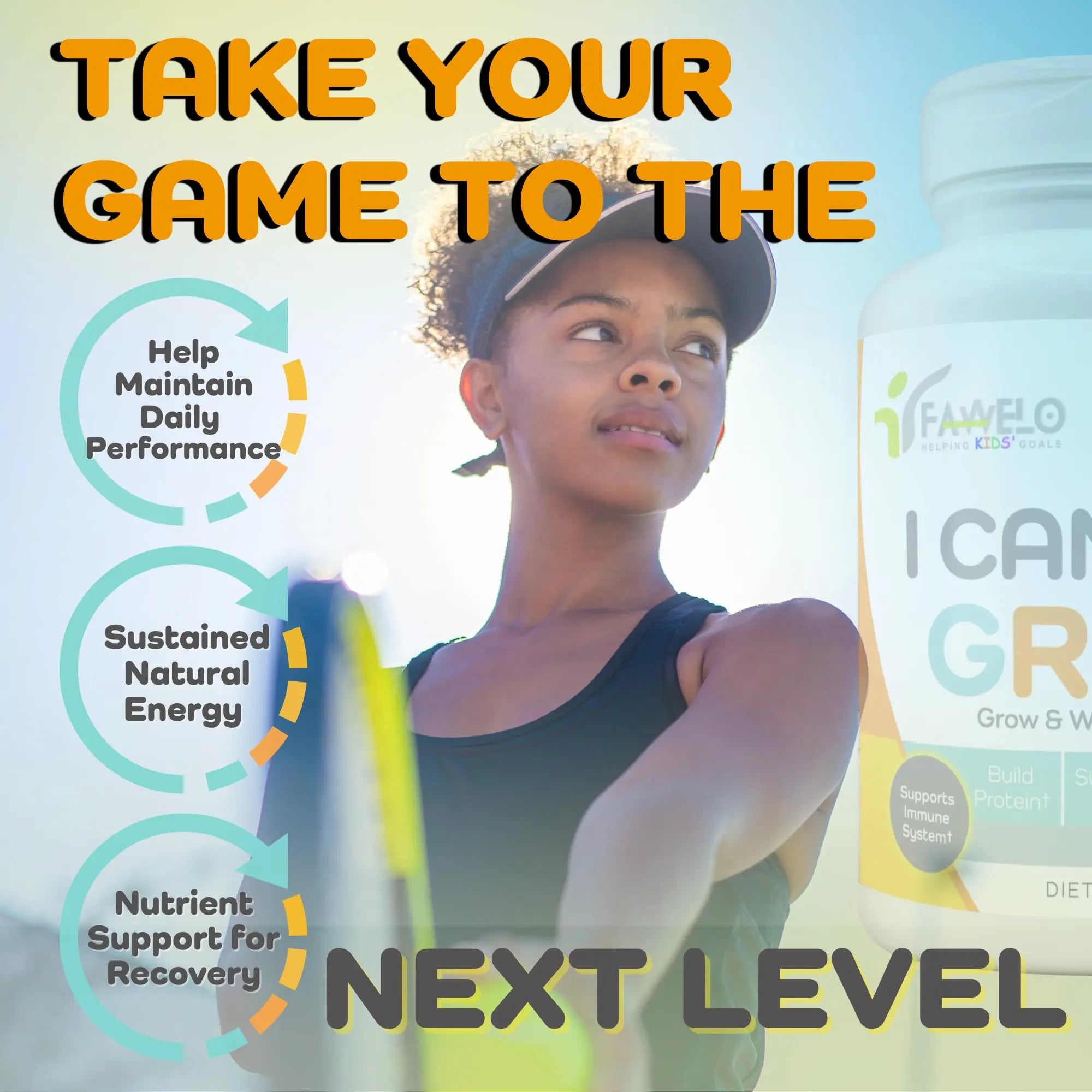 I Can Grow (3 Pack) Height Boosters for Kids 10+, Teen Vitamins for tru Height - Natural Growth Supplement for Optimal Development - Supports Bone Strength and Immune Health with Colostrum Fawelo Au supplements