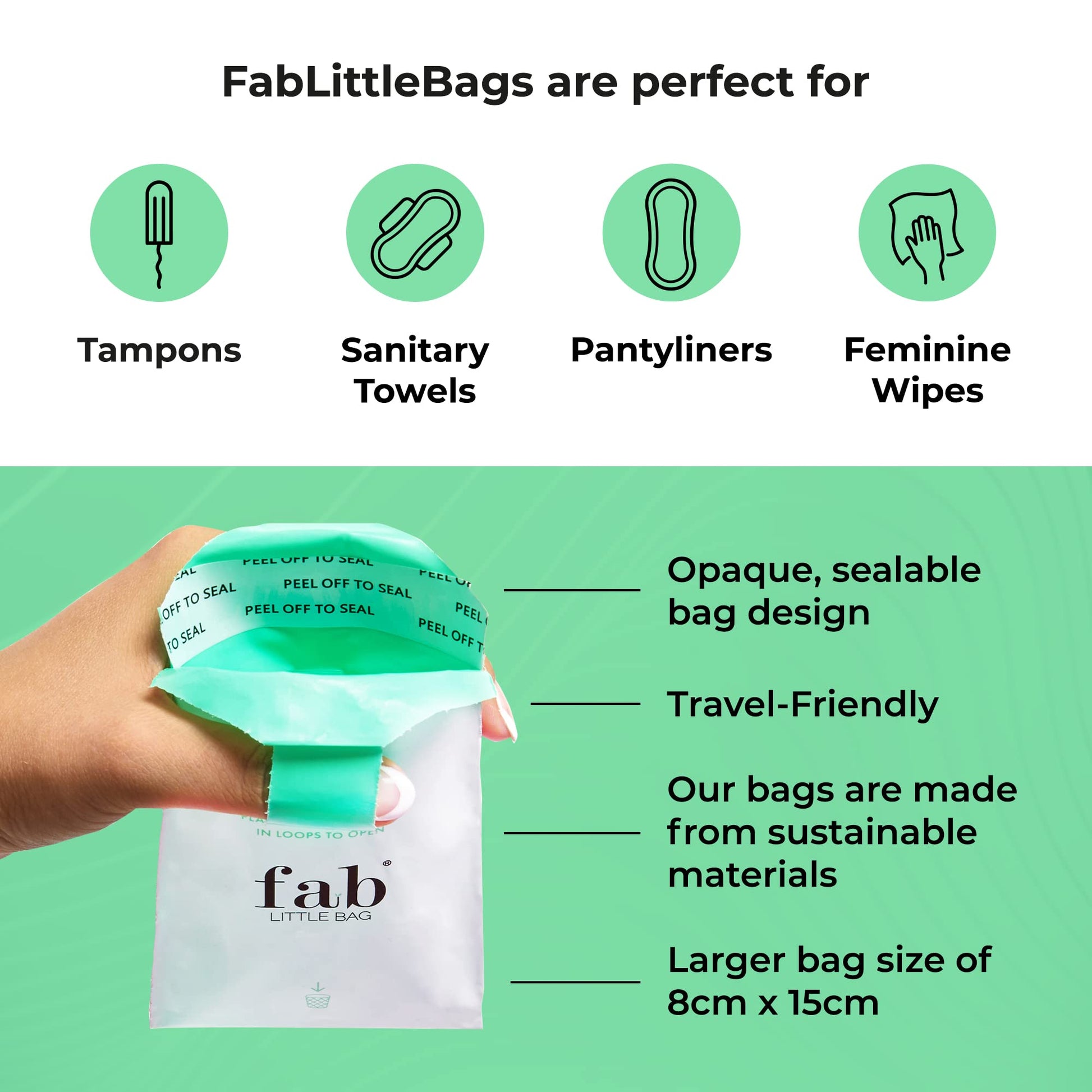 Fab Little Bag Starter Plus Pack - 45 Sanitary Disposal Bags Plus Recyclable Refill Pack Fab Little Bag Au supplements