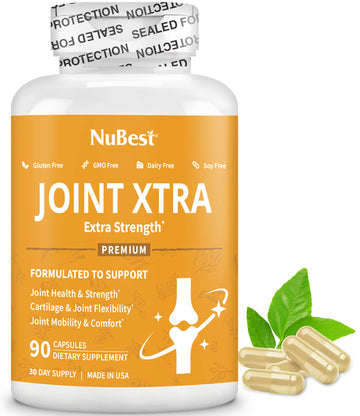 NuBest Joint Xtra - Joint Support Supplement | Joint Health Formula with Triple Joint Strength - Glucosamine, Chondroitin, Turmeric, MSM | 1 Month Supply NuBest Au supplements