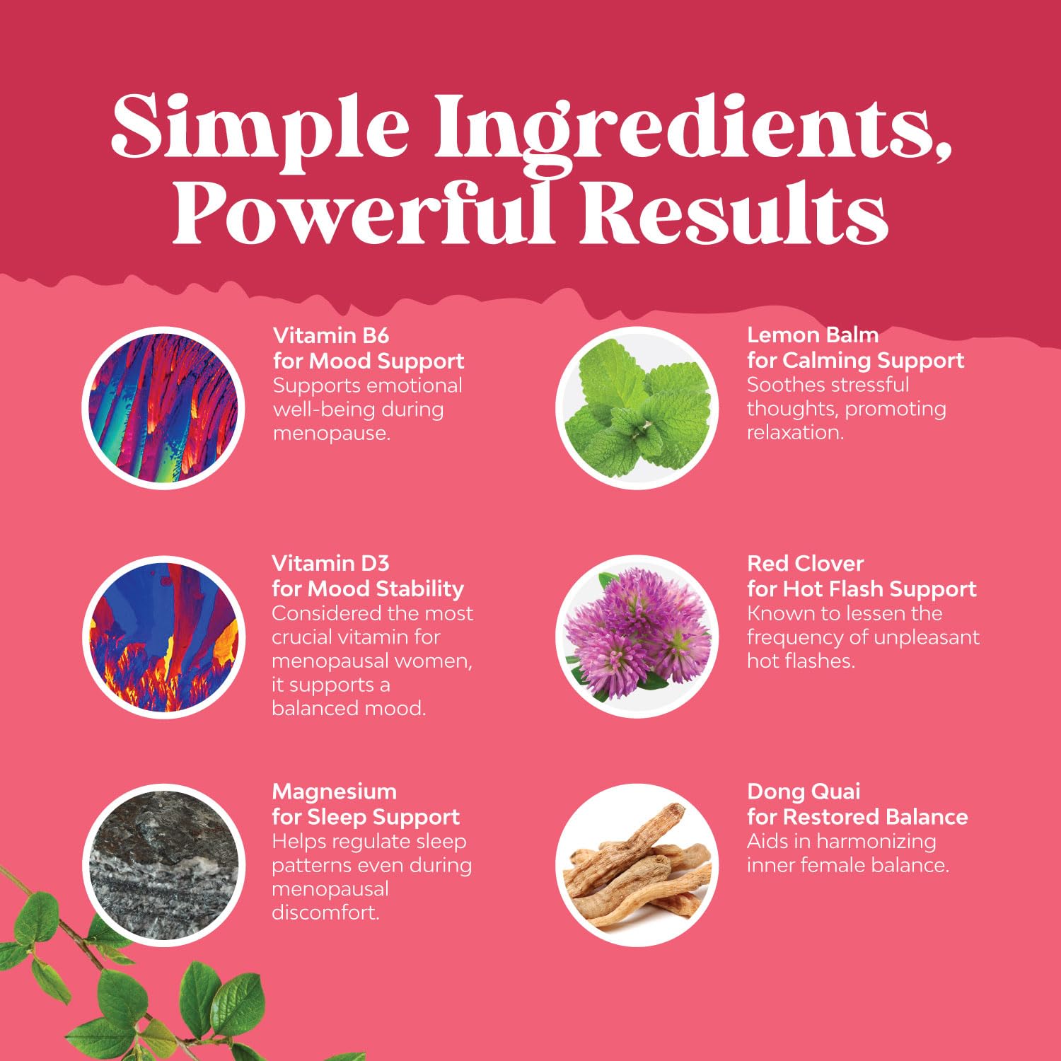 Complete Herbal Menopause Supplement for Women - Multibenefit Menopause Relief Hormone Balance Natures Craft Au supplements
