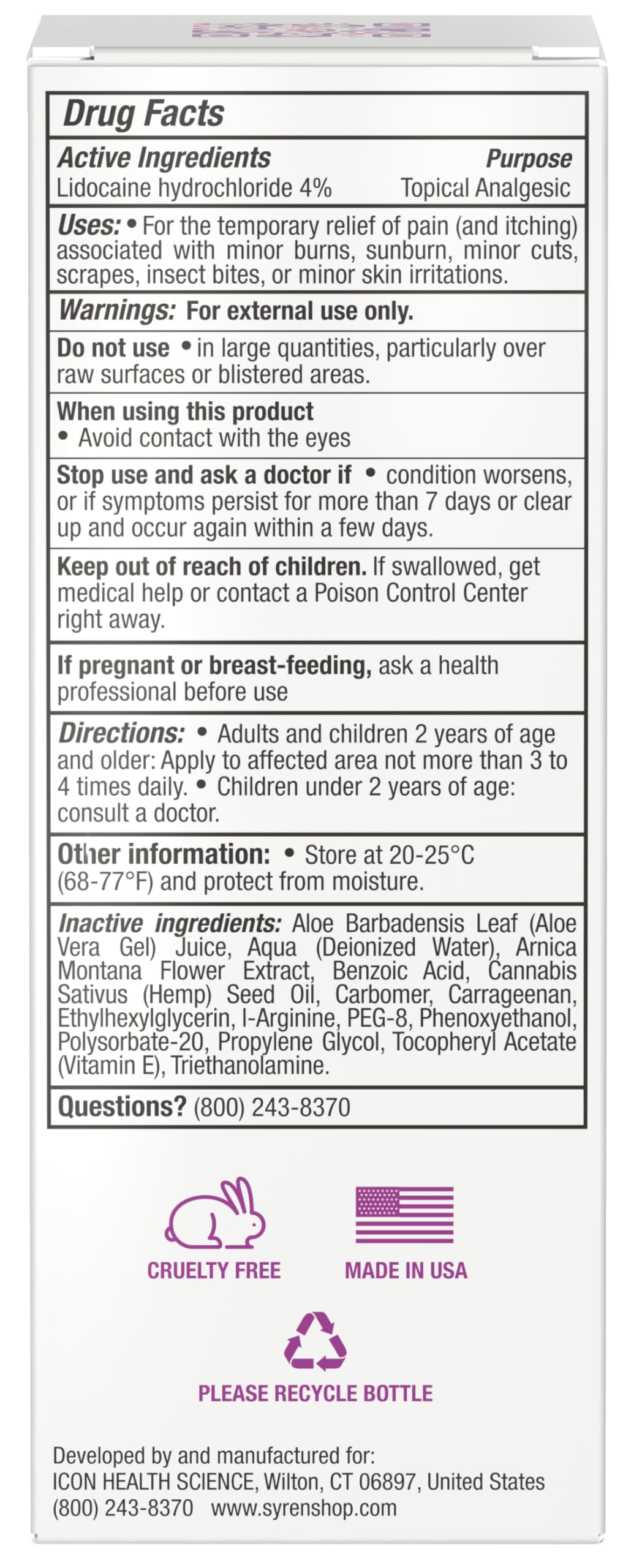 Syren Intimate Relief - Intimate Pain Relieving Gel - Relieves Vulva Pain, Throbbing, Spasms SYREN Au supplements